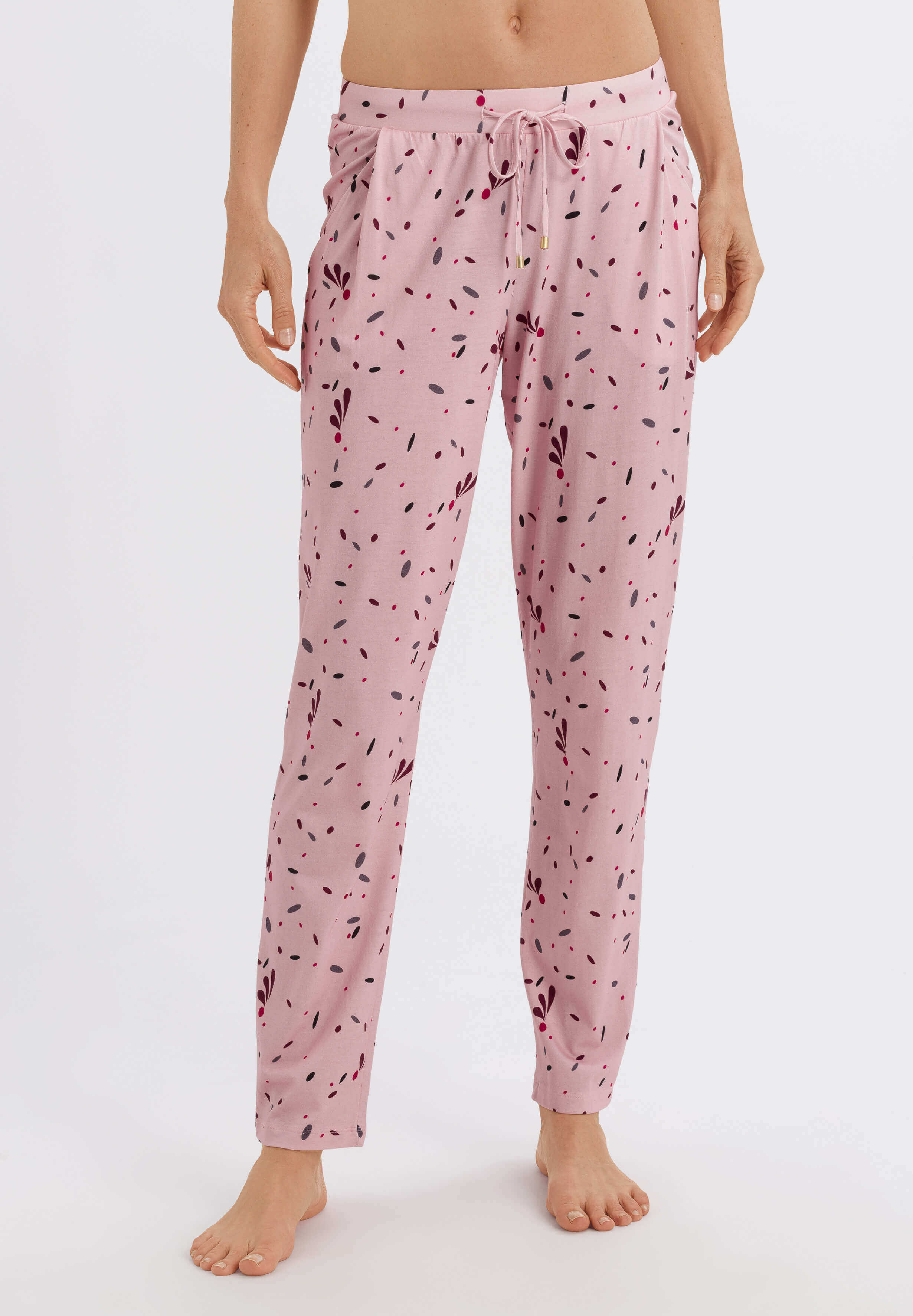Пижамные брюки из хлопка и модала. Цвет Розовый (072933)