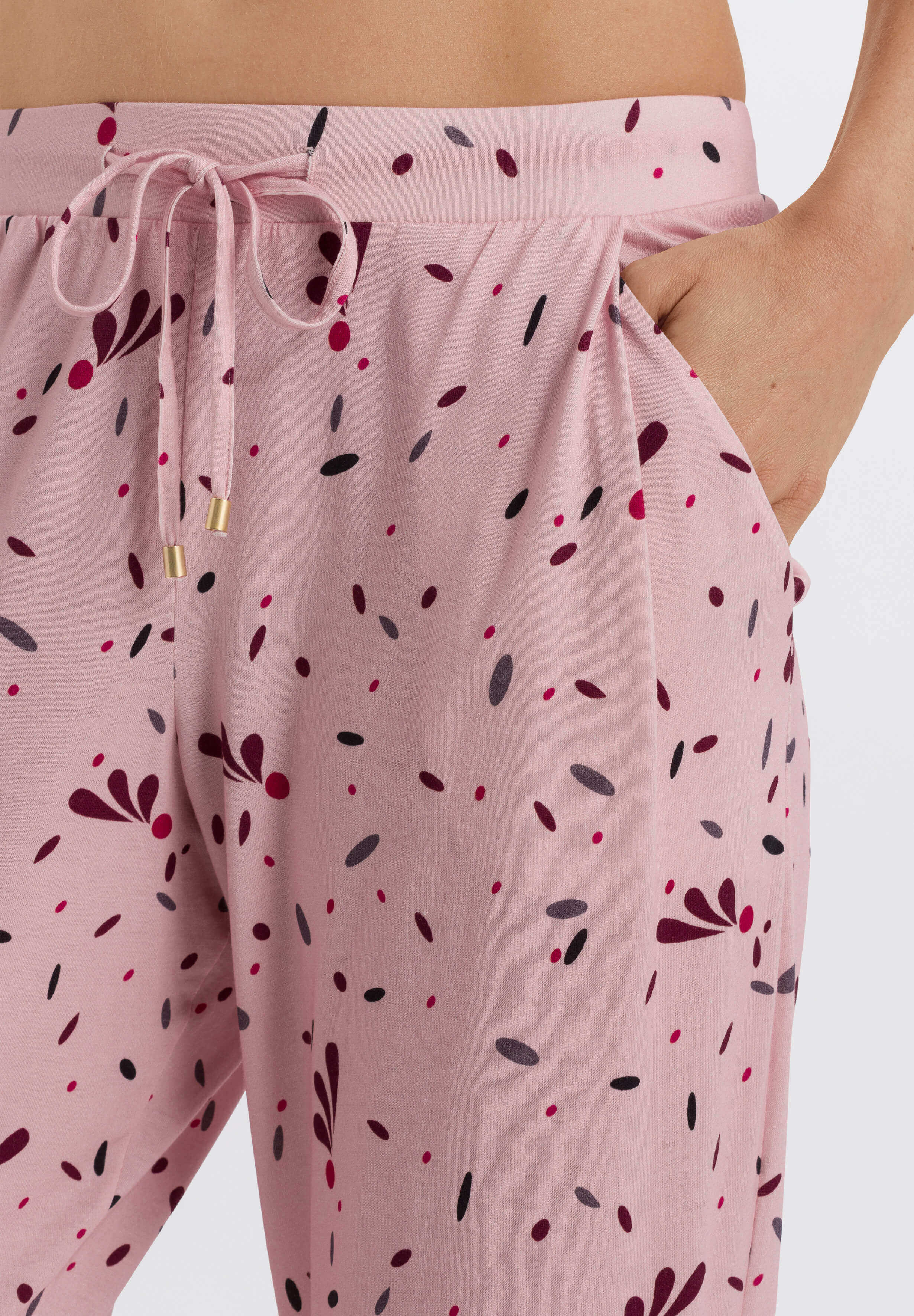 Пижамные брюки из хлопка и модала. Цвет Розовый (072933)
