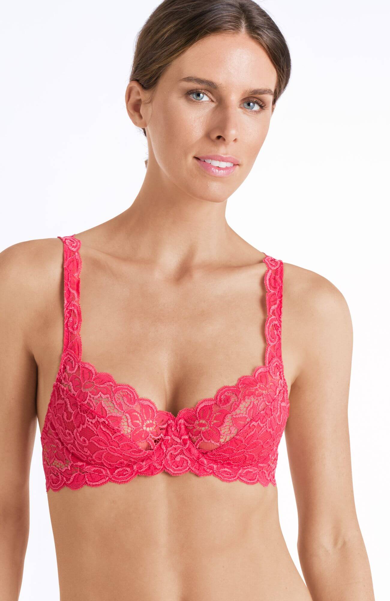 Бюстгальтер деми с полукруглыми чашками. Цвет Розовый (071399)