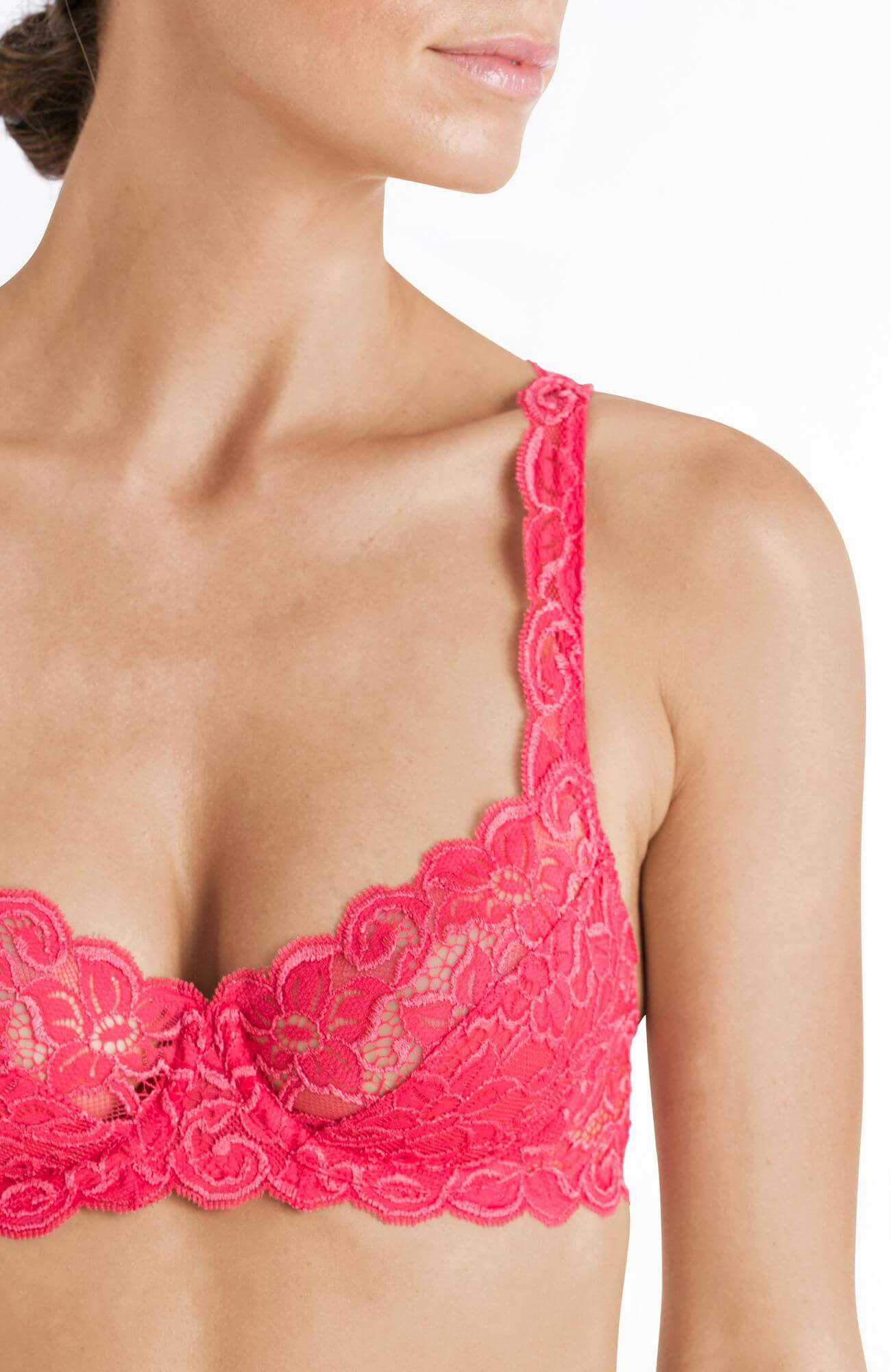 Бюстгальтер деми с полукруглыми чашками. Цвет Розовый (071399)