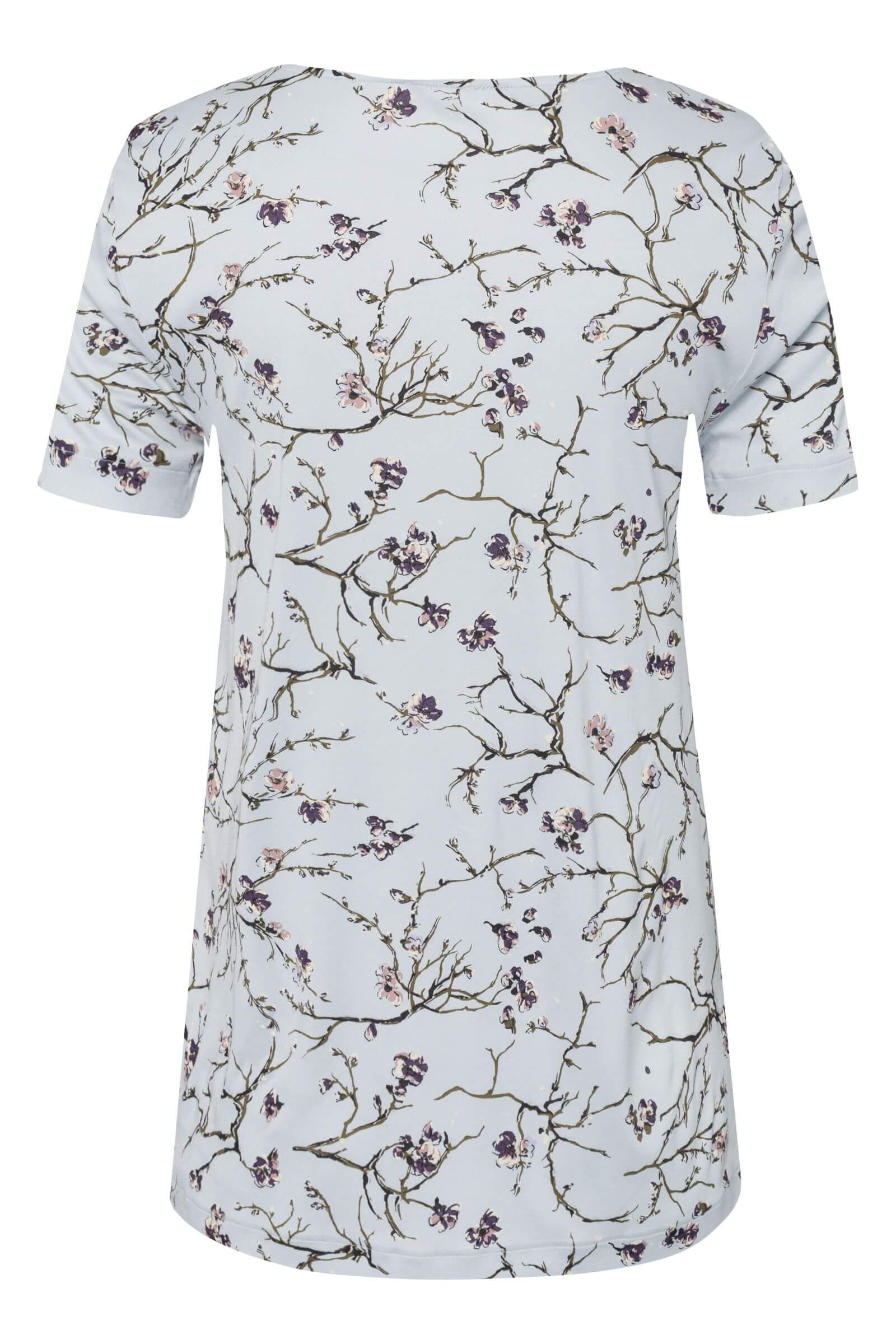 Пижамная футболка из шелковистого микромодала. Цвет Голубой (071932)