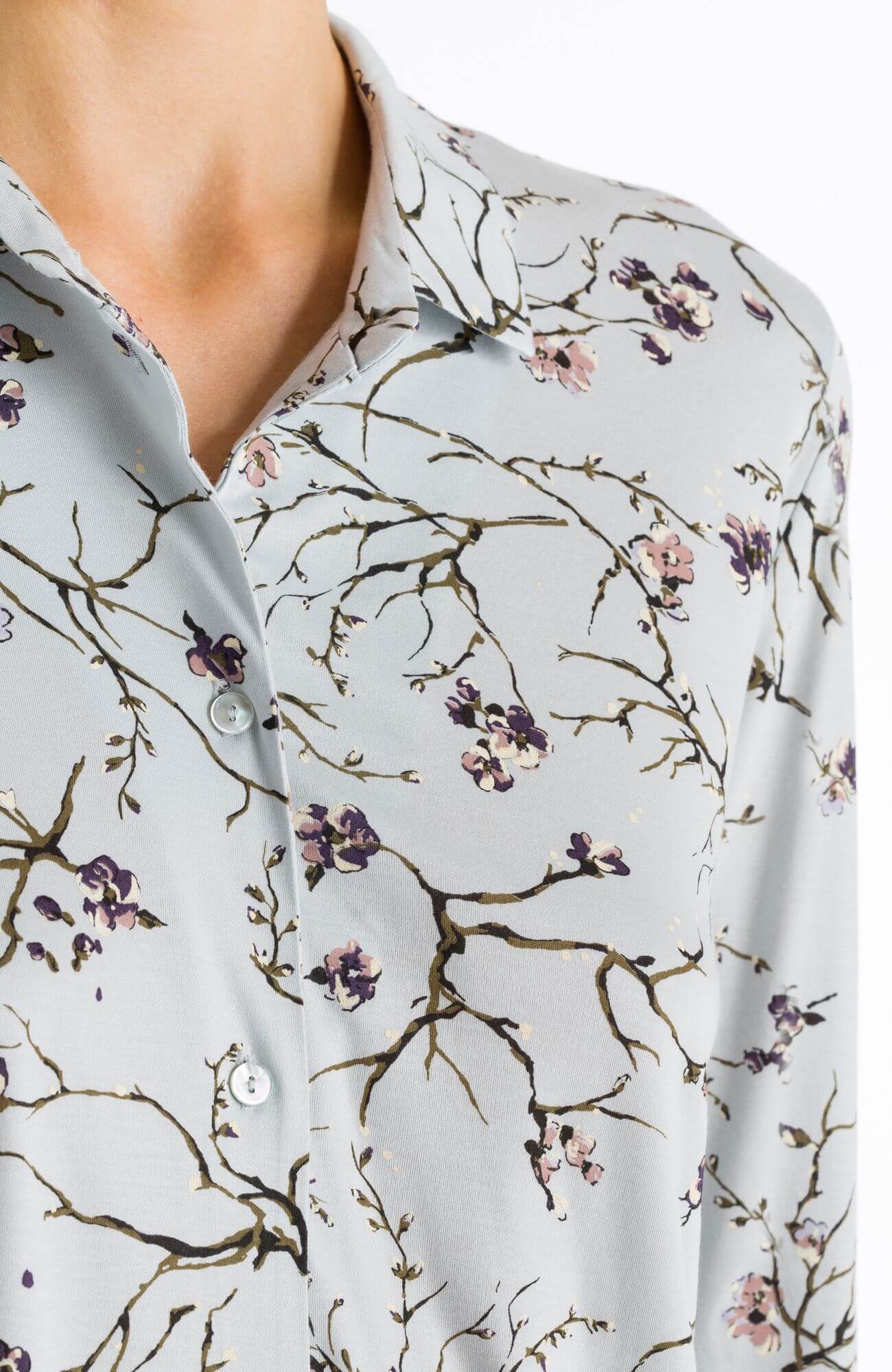 Рубашка с длинным рукавом. Цвет Голубой (071932)