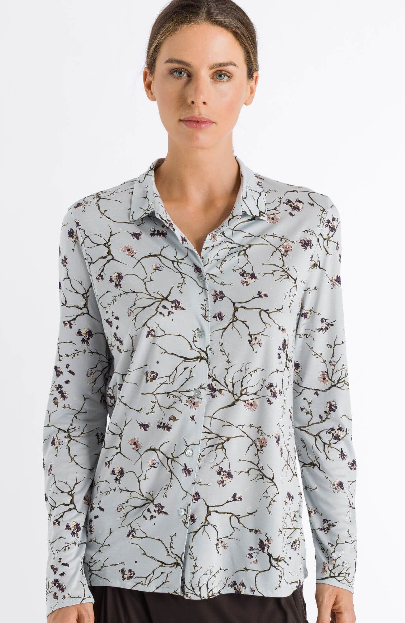 Пижамная рубашка из мягкого модала. Цвет Голубой (071932)