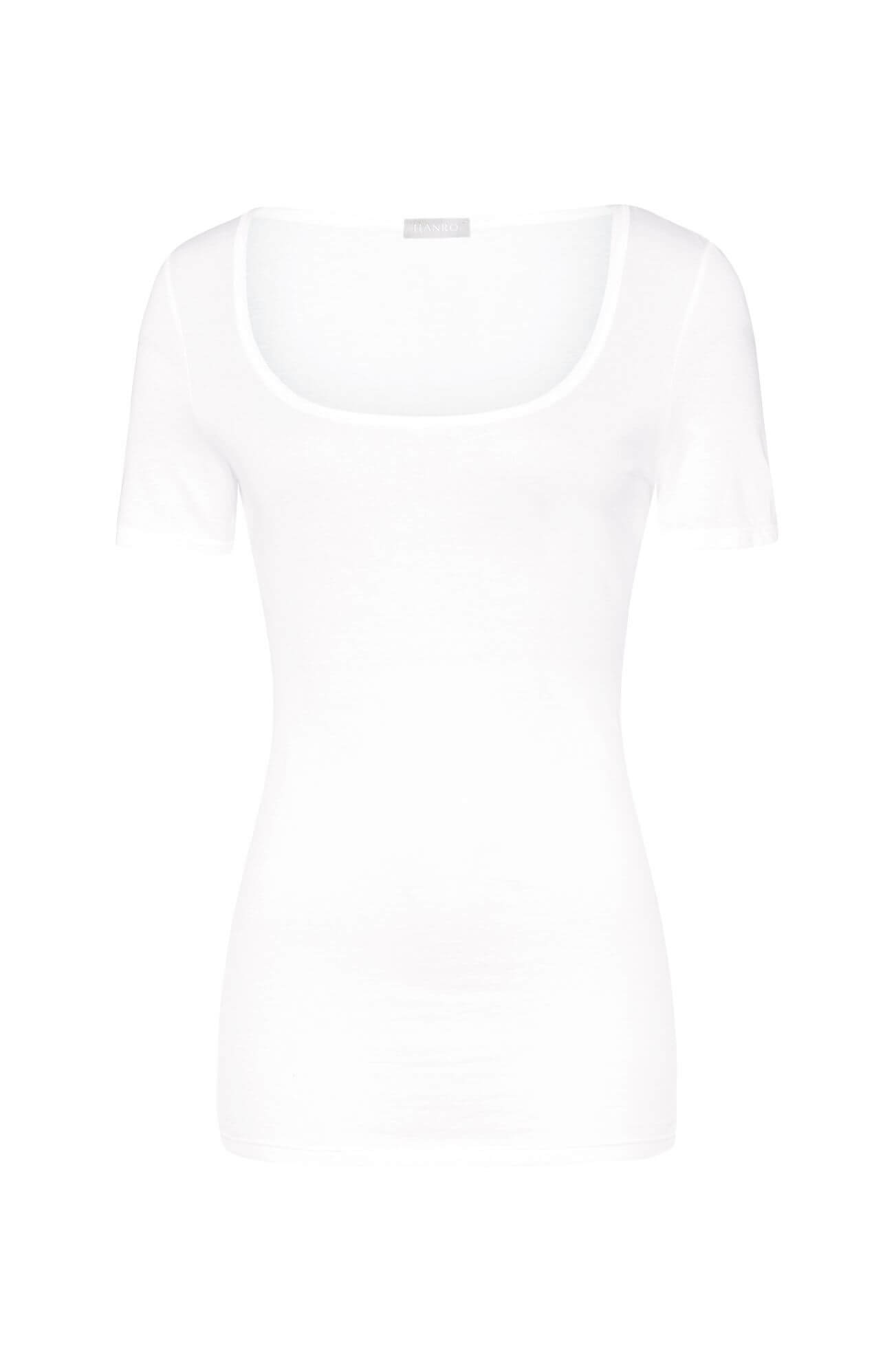 Футболка с глубоким вырезом. Цвет Белый (070101)