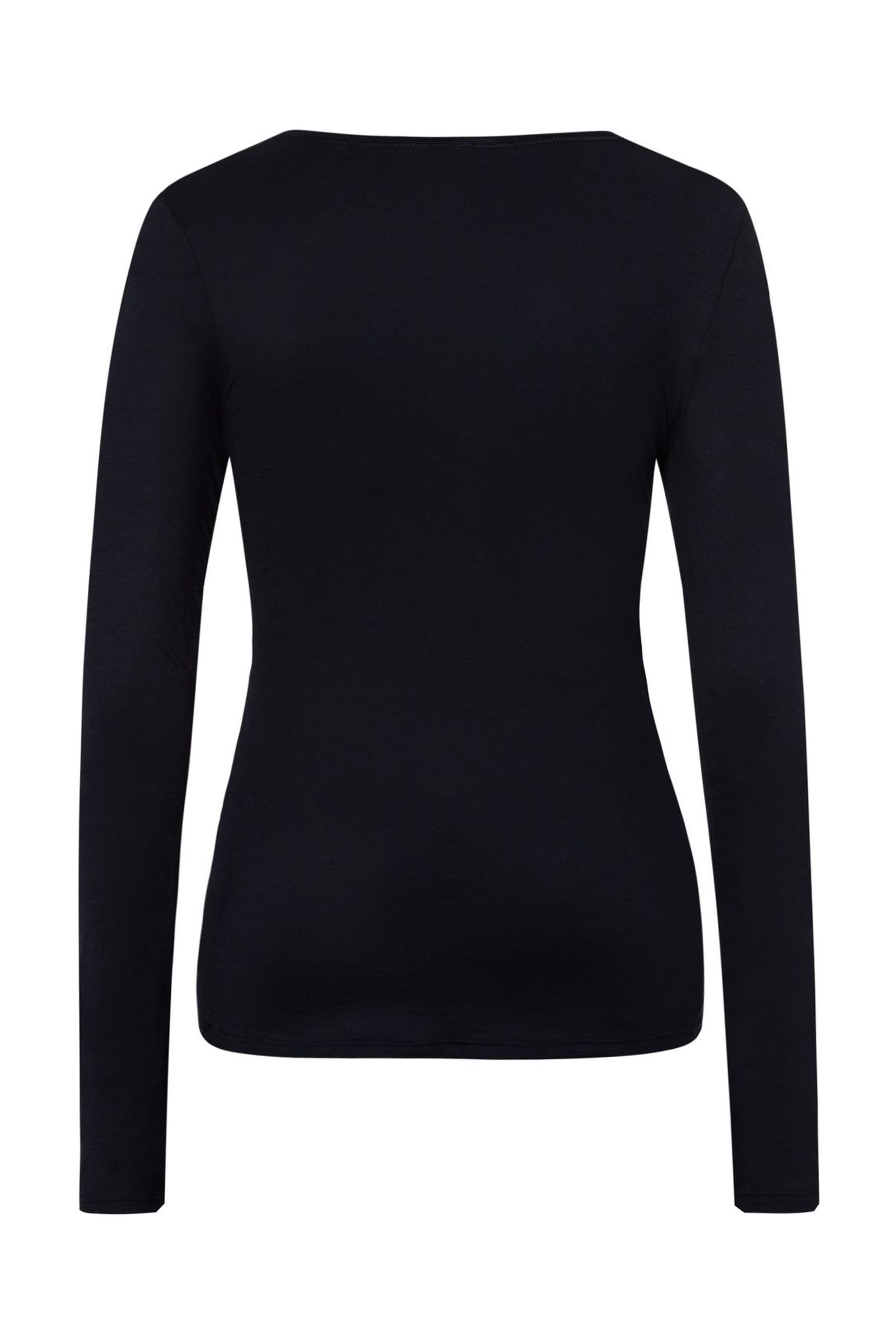 Лонгслив из мерсеризованного хлопка. Цвет Черный (070019)