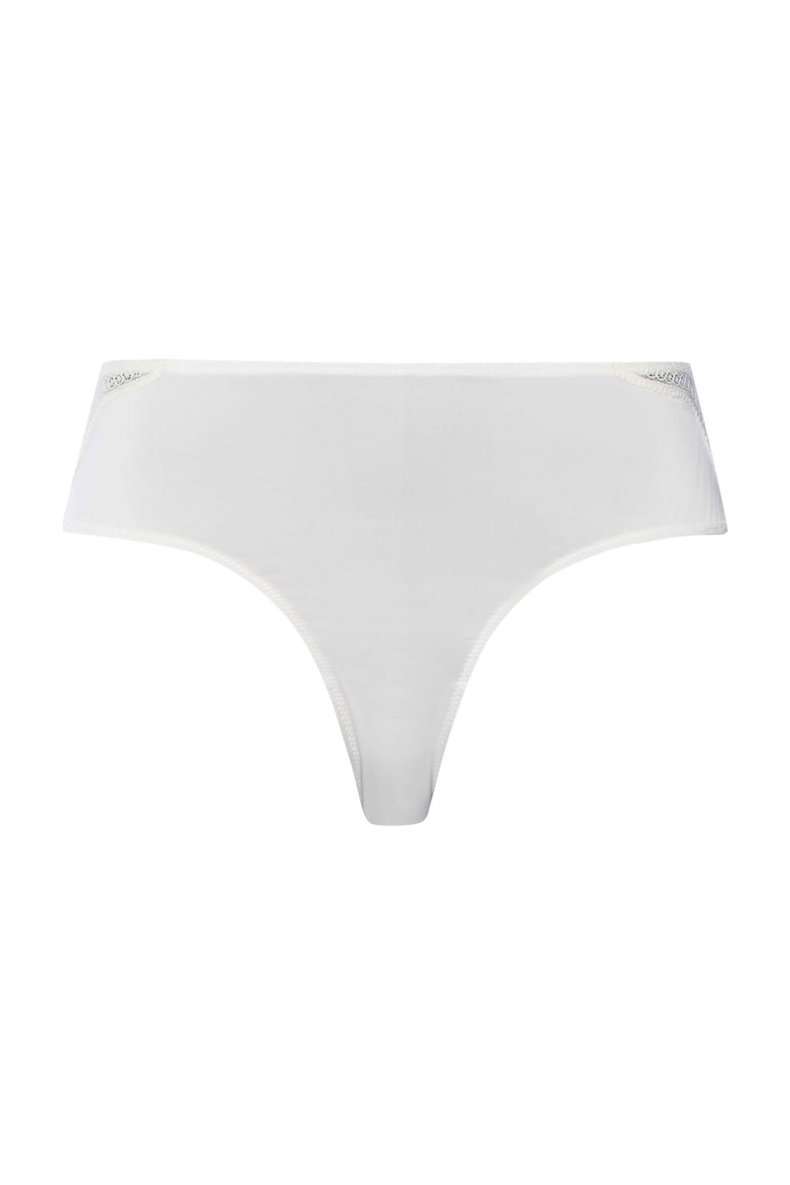 Трусы слипы с кружевом. Цвет Белый (070102)
