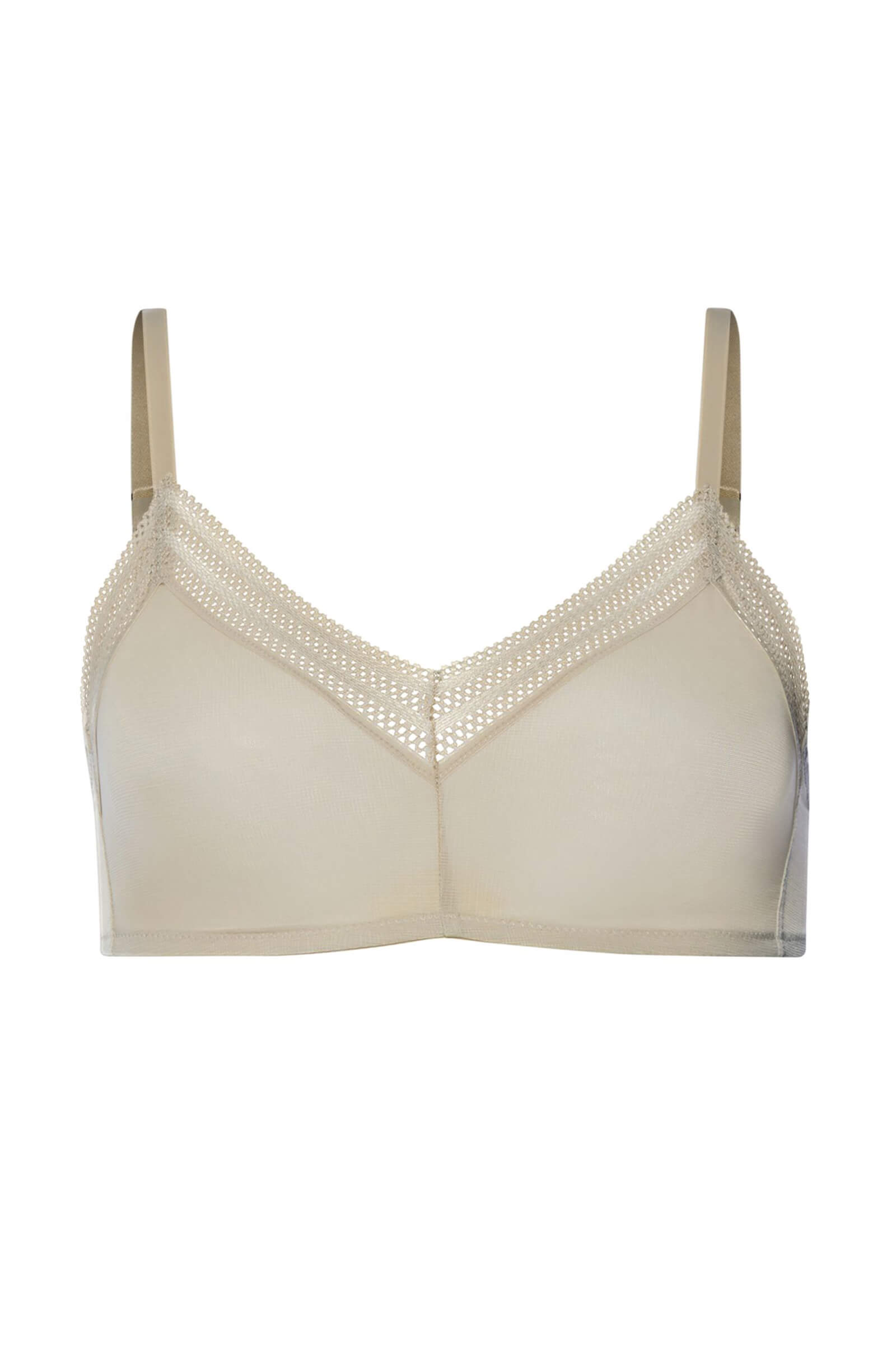 Бесшовный бюстгальтер-топ с мягкими чашками. Цвет Бежевый (072661)