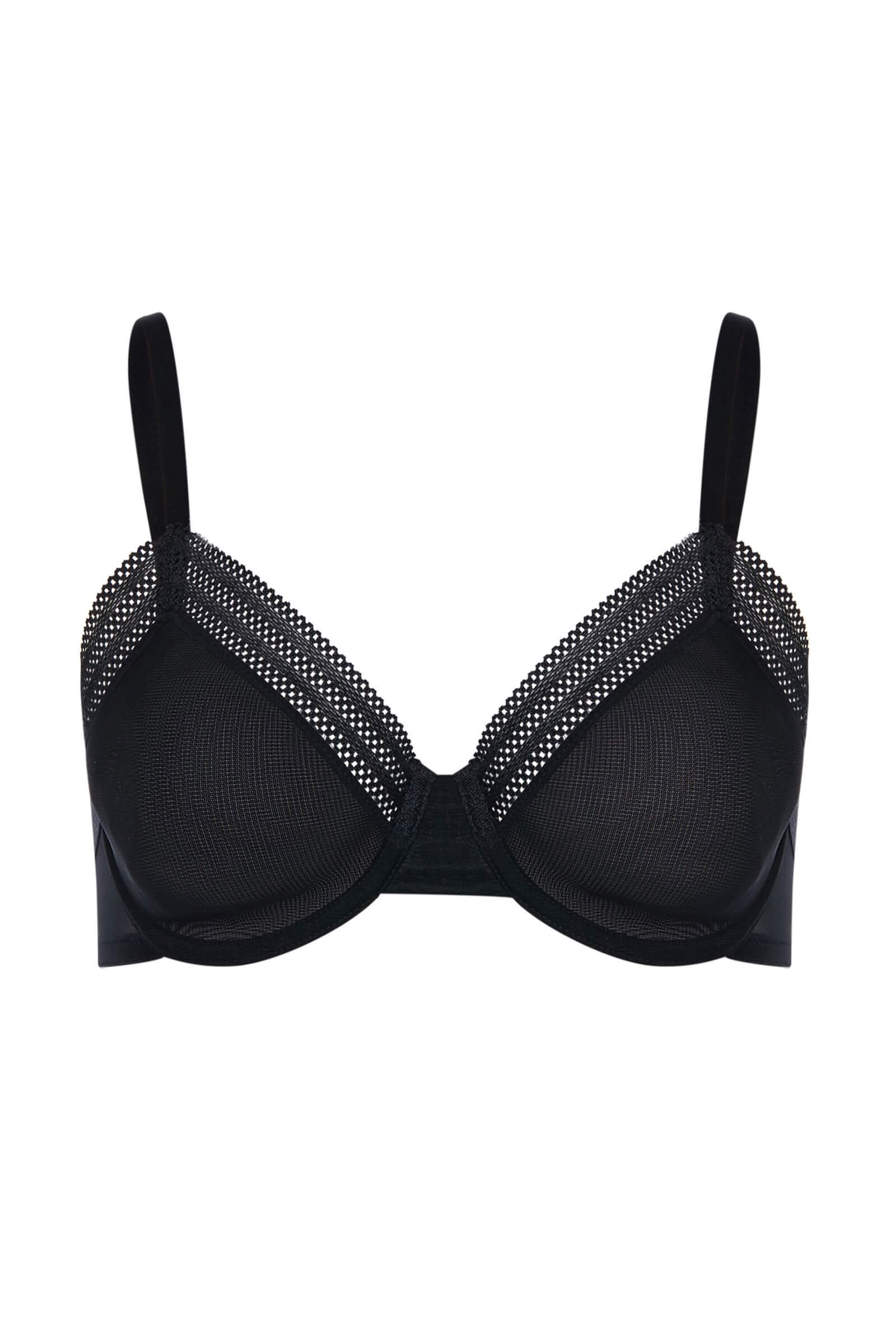 Бесшовный бюстгальтер на косточках. Цвет Черный (070019)