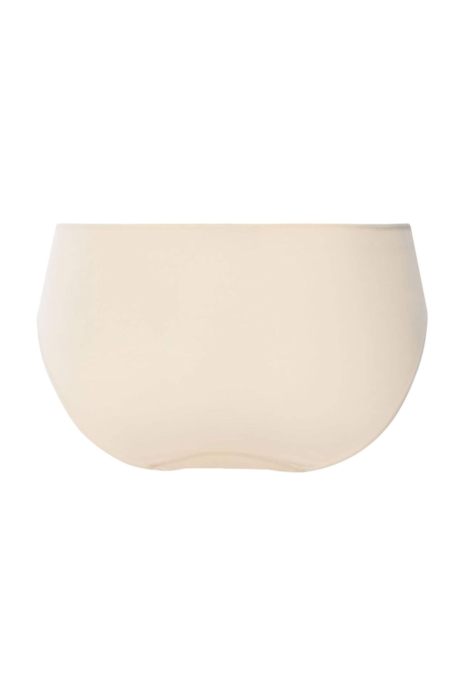 Хлопковые трусы слипы с 3D вышивкой. Цвет Кремовый (072811)