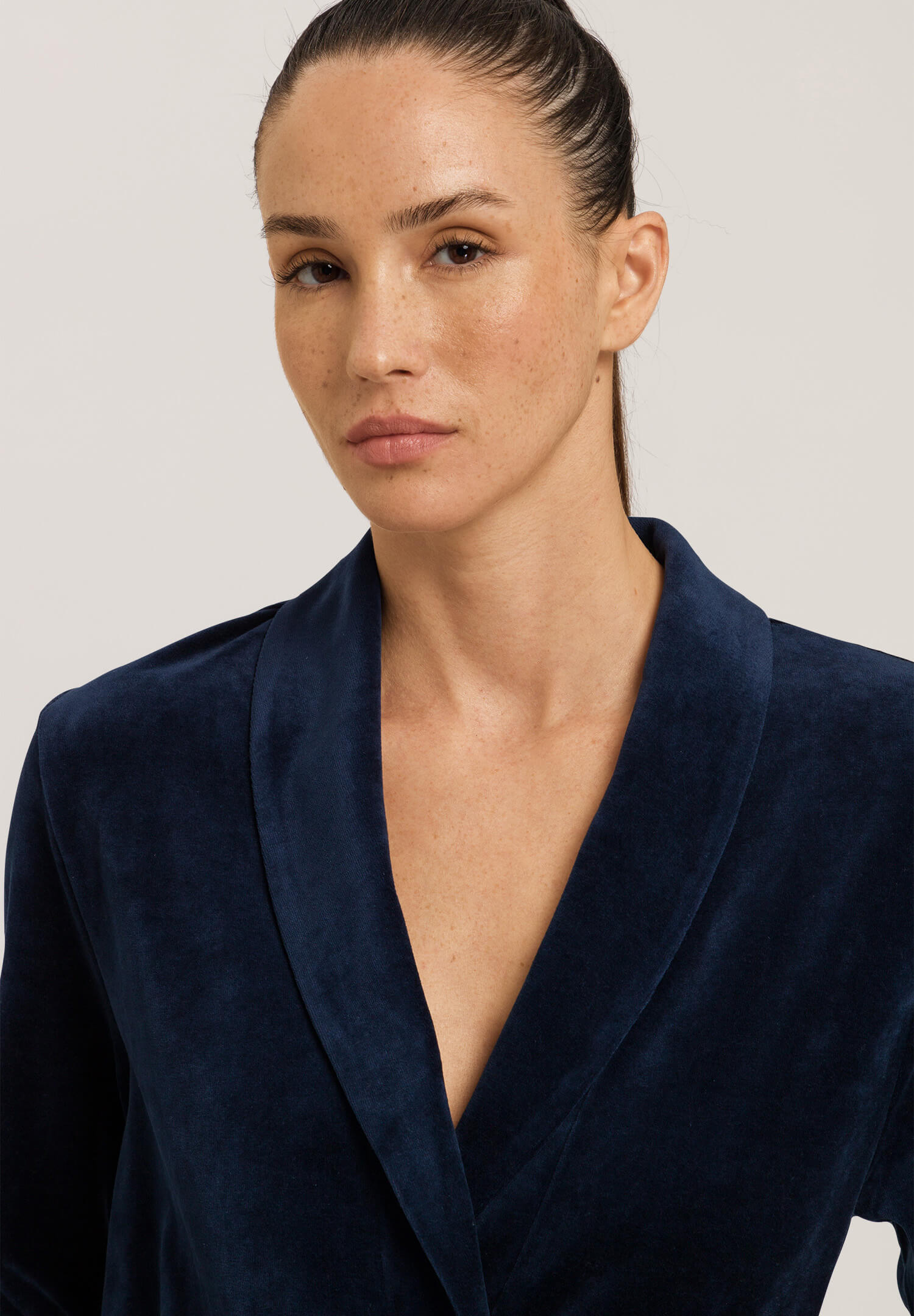 Халат из велюра. Цвет Синий (071610)