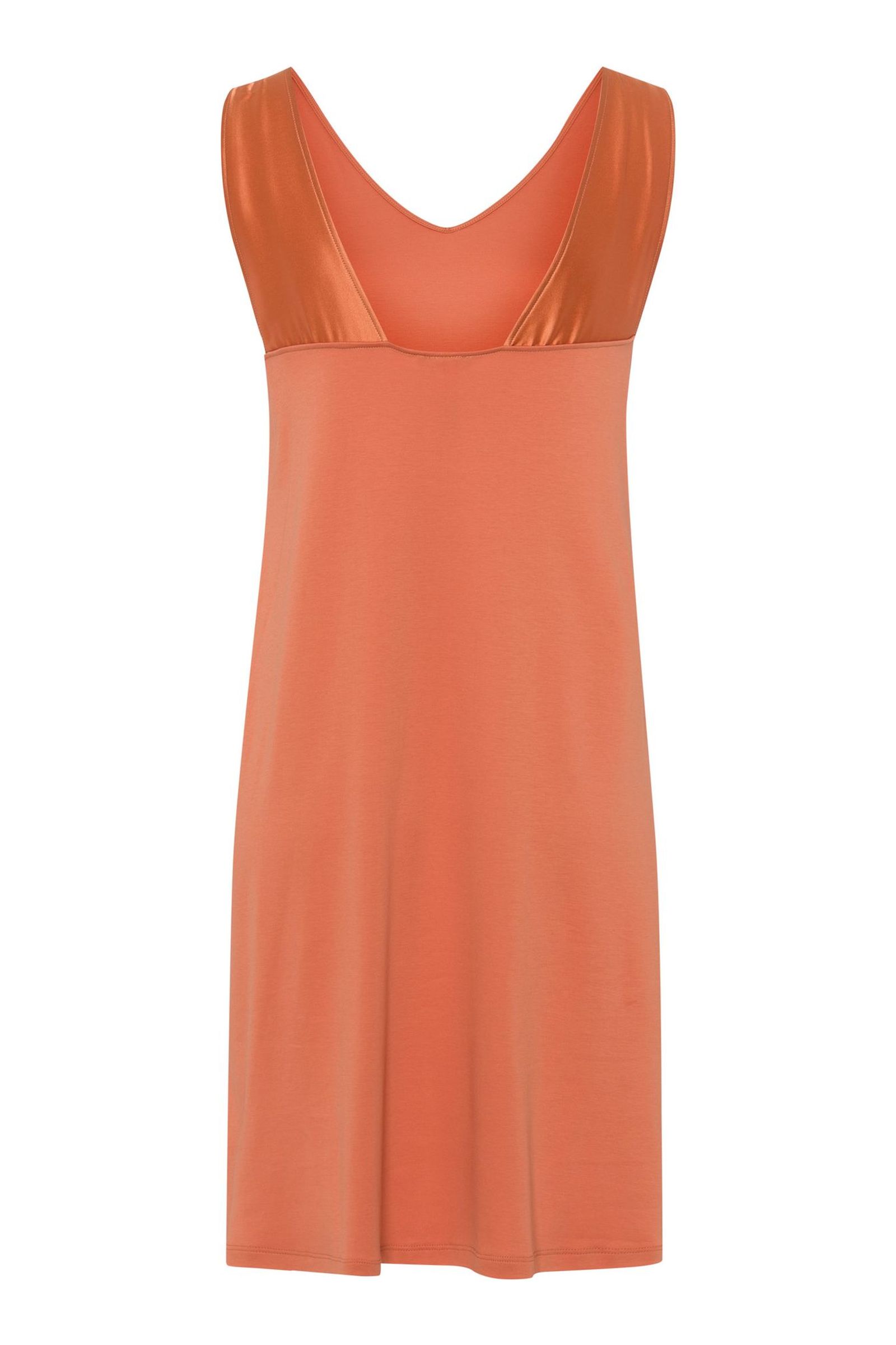 Ночная сорочка с V-образным вырезом. Цвет Персиковый (072294)