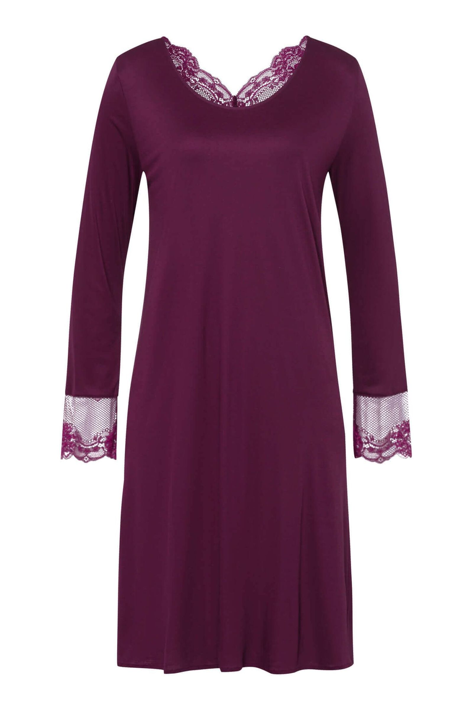 Ночная сорочка с длинным рукавом. Цвет Сливовый (071488)