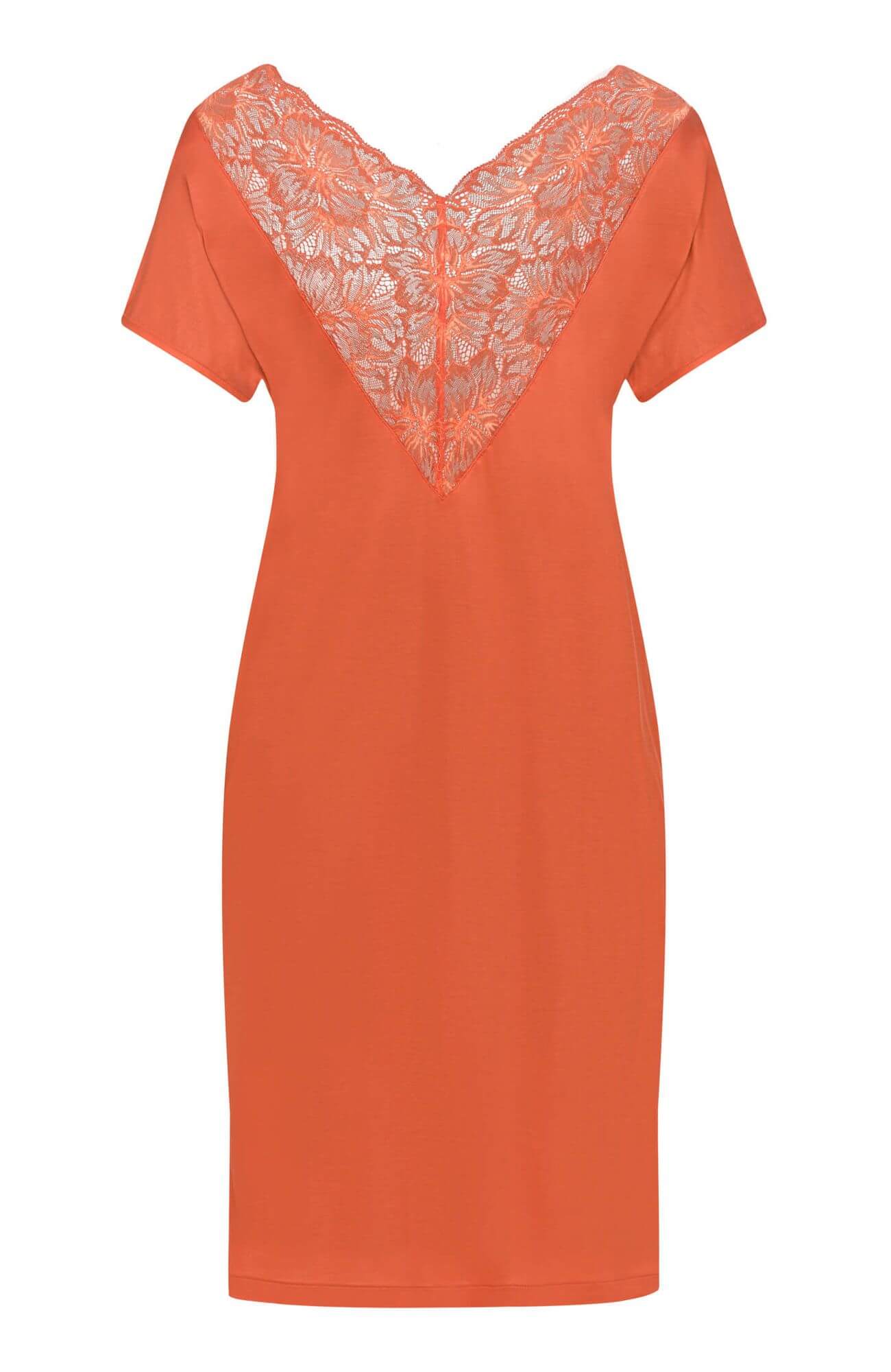 Ночная сорочка с коротким рукавом. Цвет Оранжевый (071279)