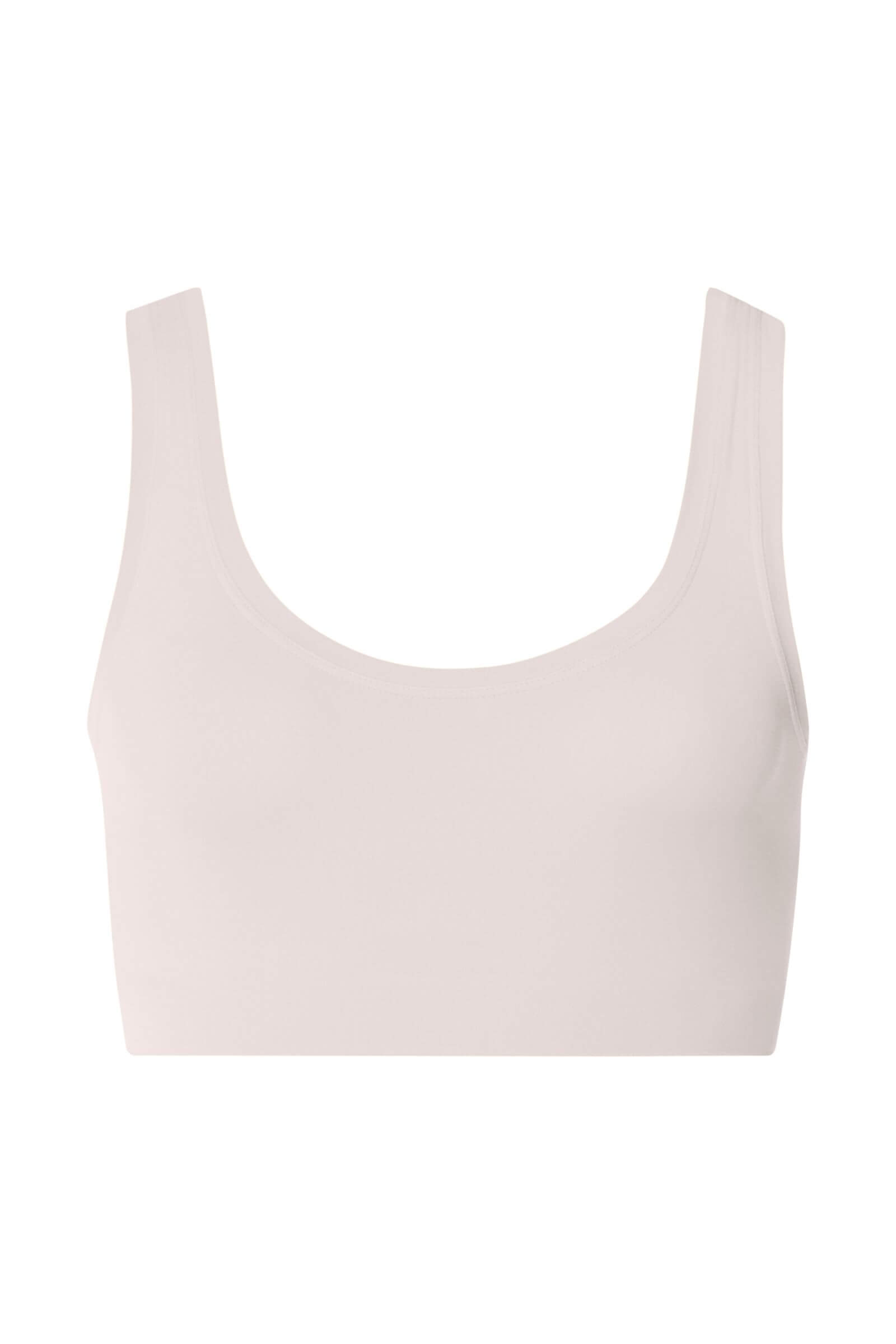 Бесшовный кроп-топ из нежной микрофибры. Цвет Пудровый (071347)