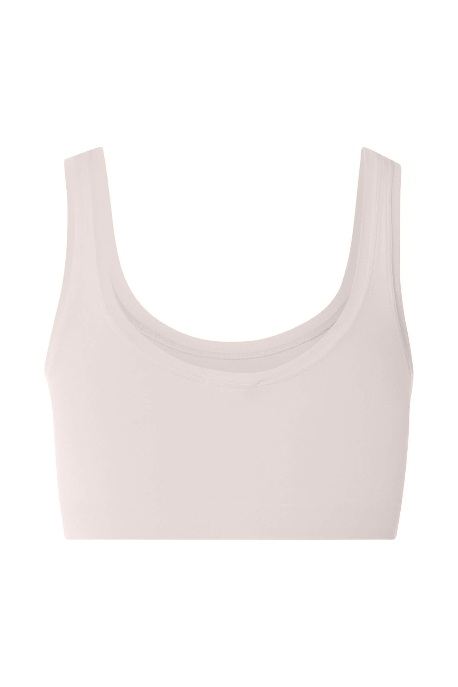 Бесшовный кроп-топ из нежной микрофибры. Цвет Пудровый (071347)