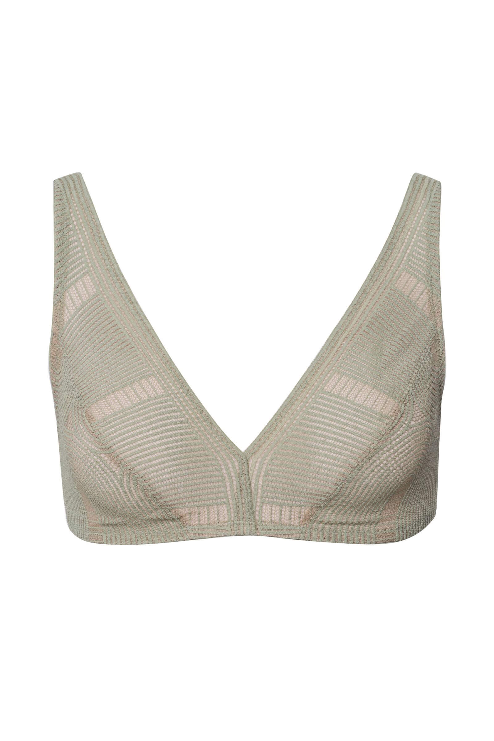 Бюстггальтер с треугольными чашками. Цвет Оливковый (072732)