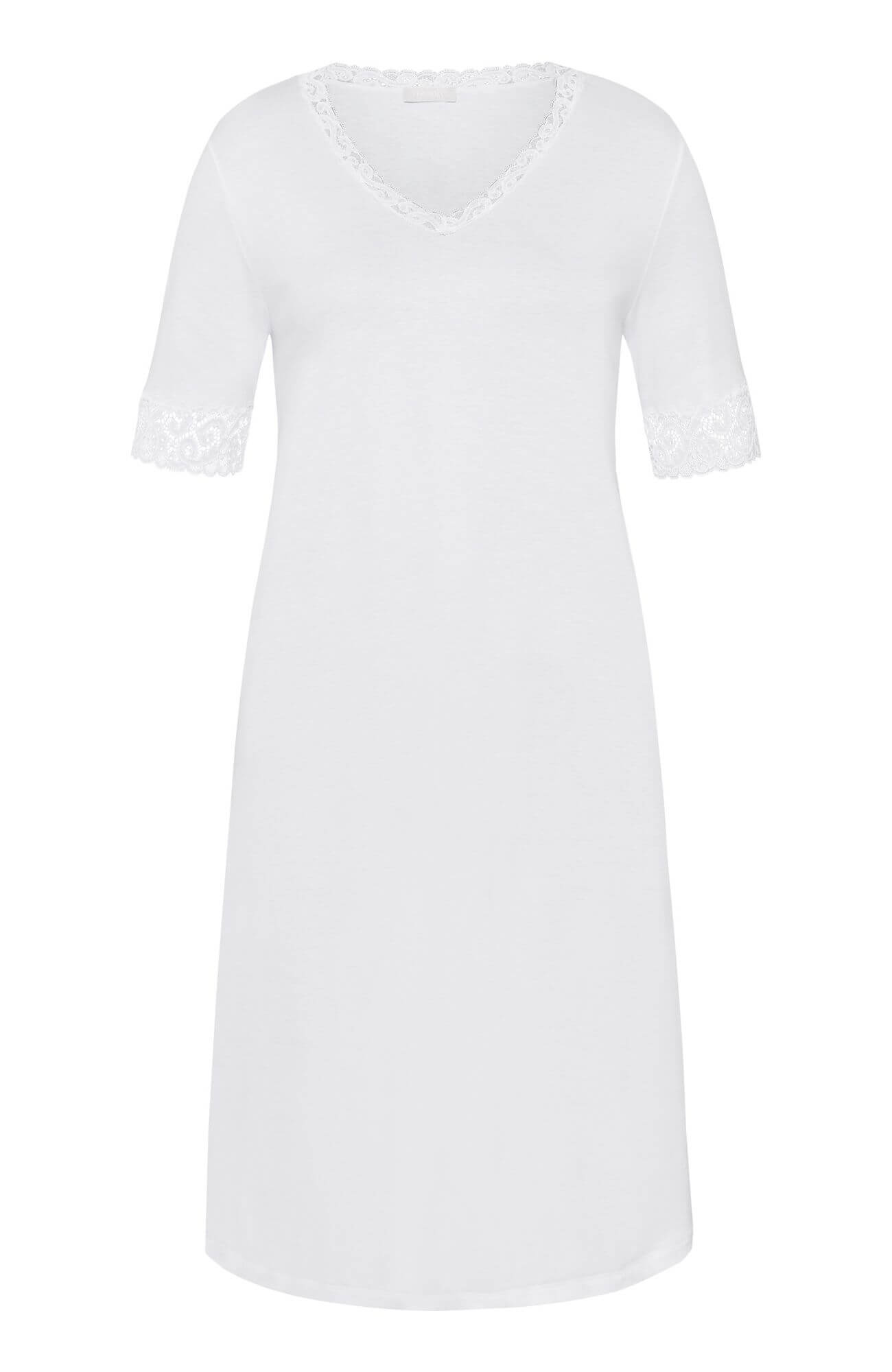 Ночная сорочка с коротким рукавом. Цвет Белый (070101)