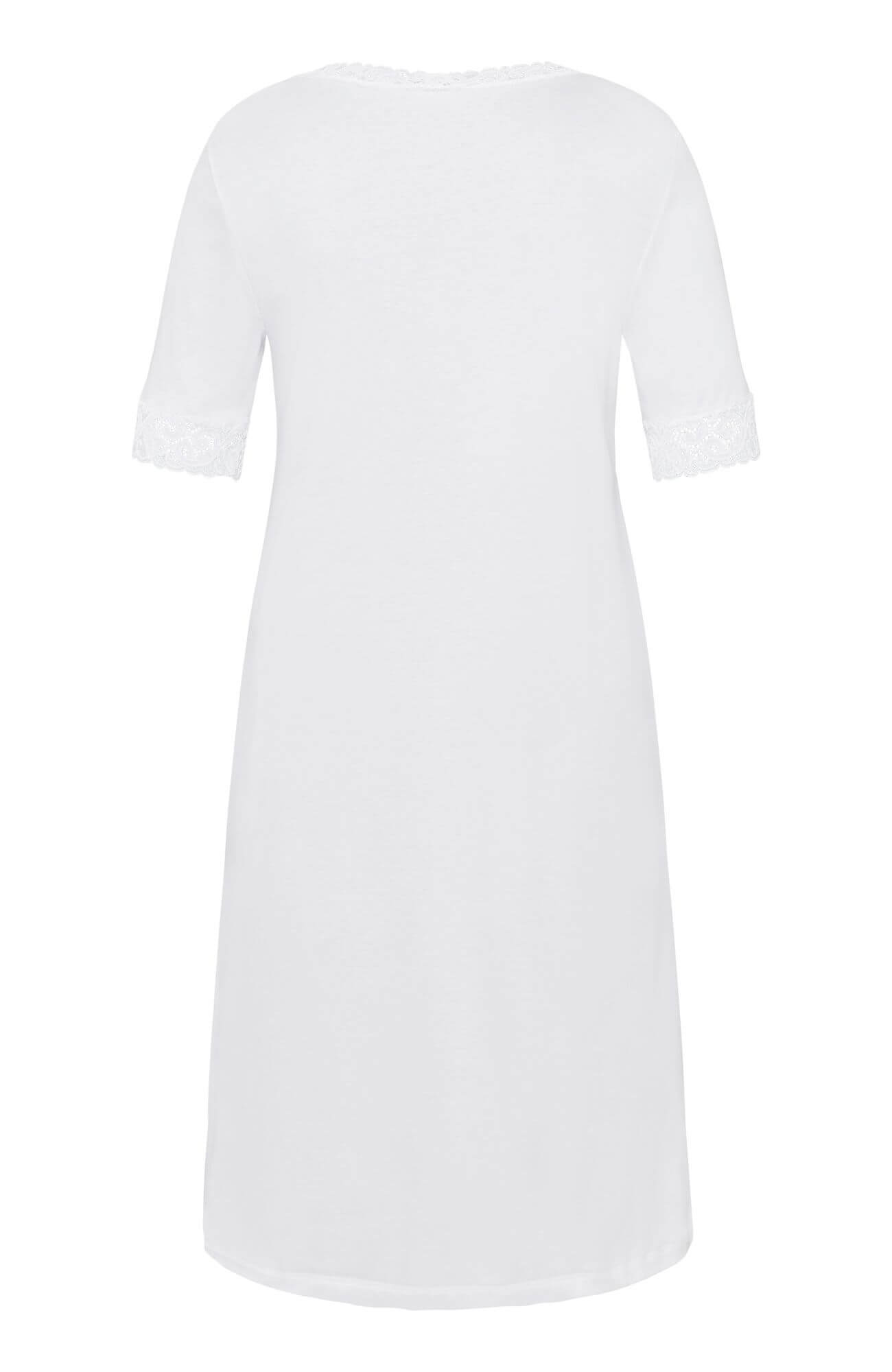 Ночная сорочка с коротким рукавом. Цвет Белый (070101)