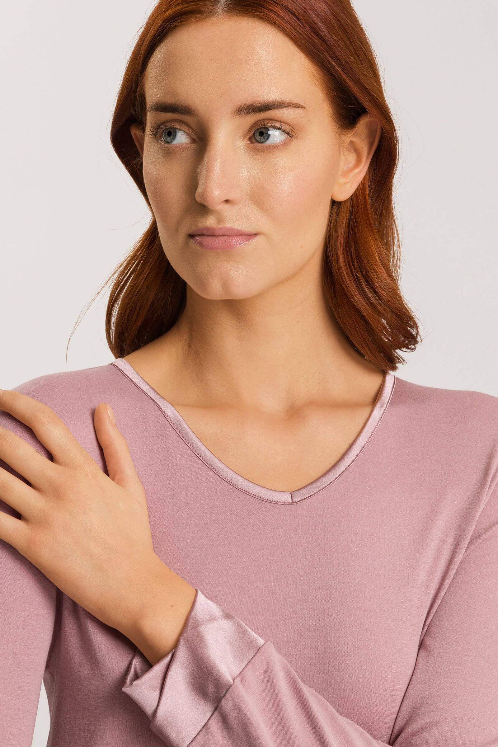 Ночная сорочка с длинным рукавом. Цвет Розовый (072312)