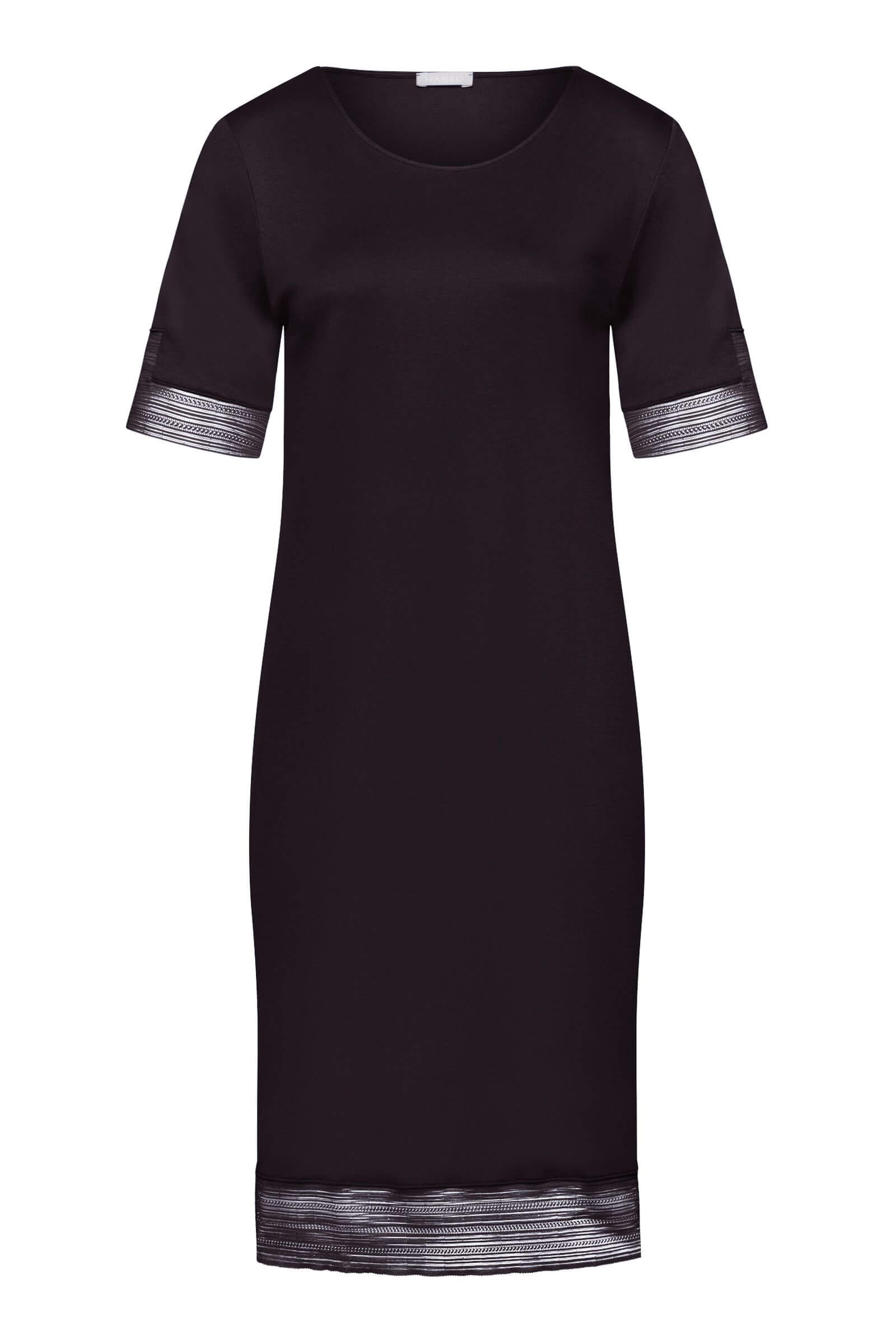 Хлопковая сорочка с коротким рукавом. Цвет Черный (1478)