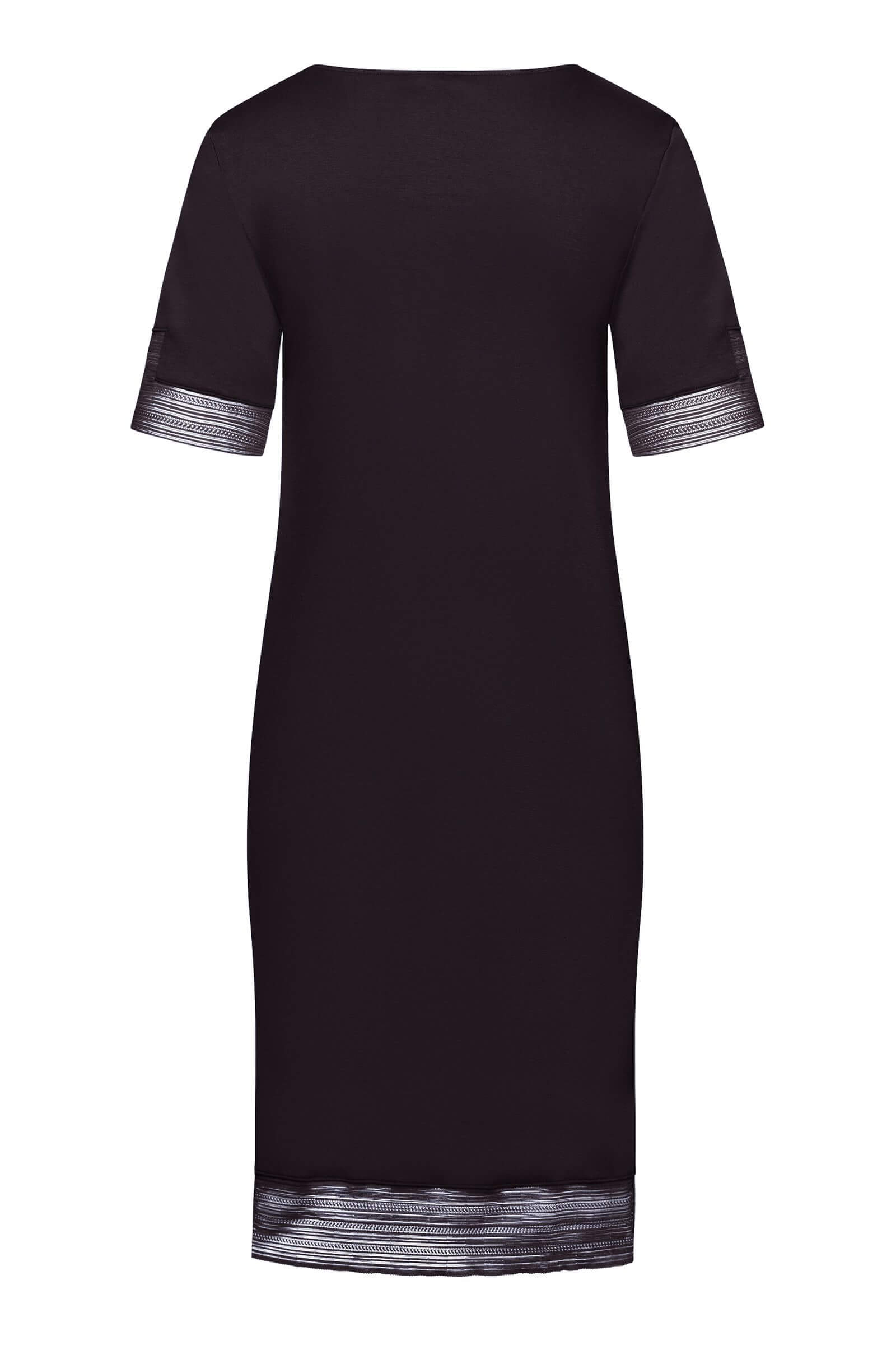 Хлопковая сорочка с коротким рукавом. Цвет Черный (1478)