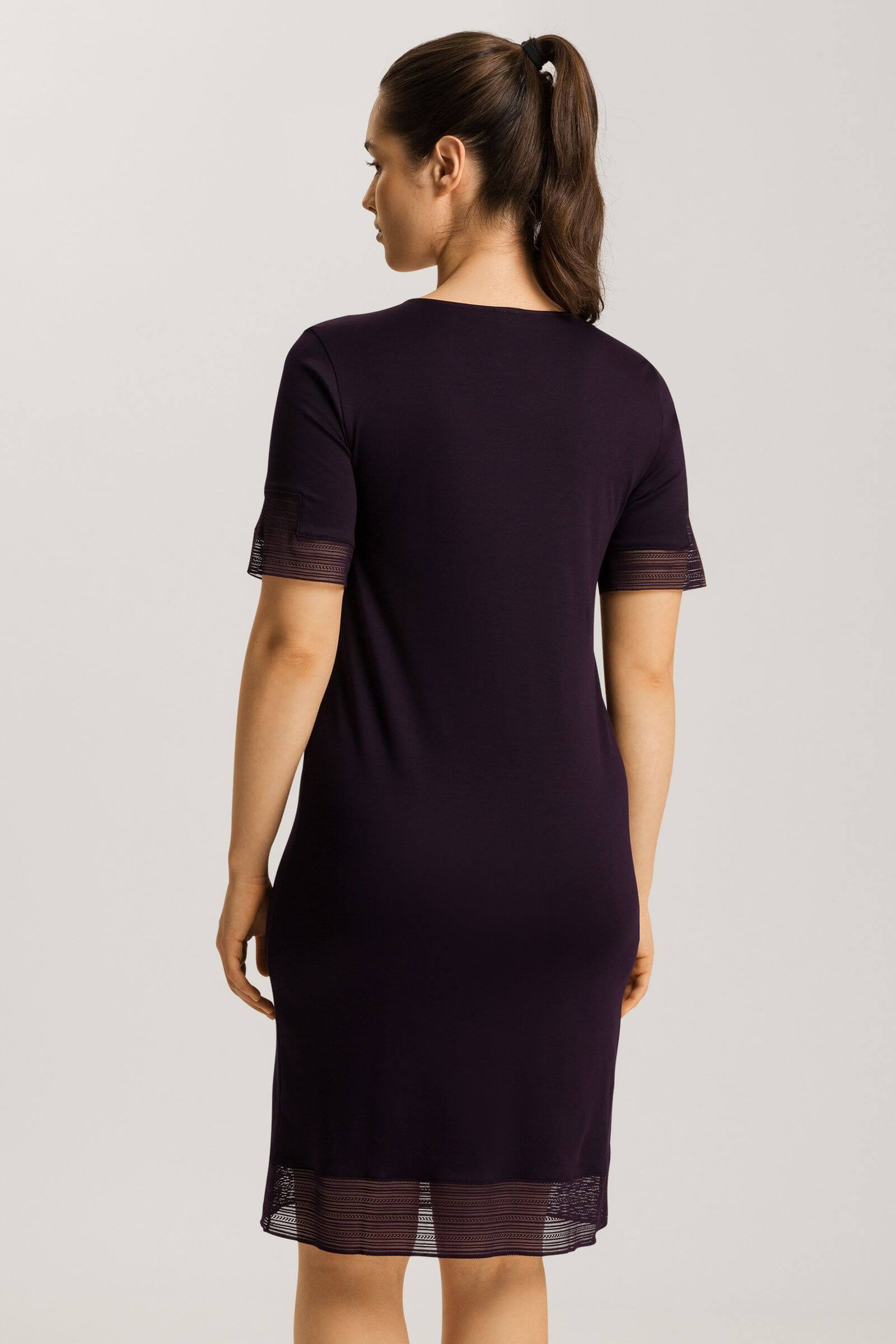 Хлопковая сорочка с коротким рукавом. Цвет Черный (1478)