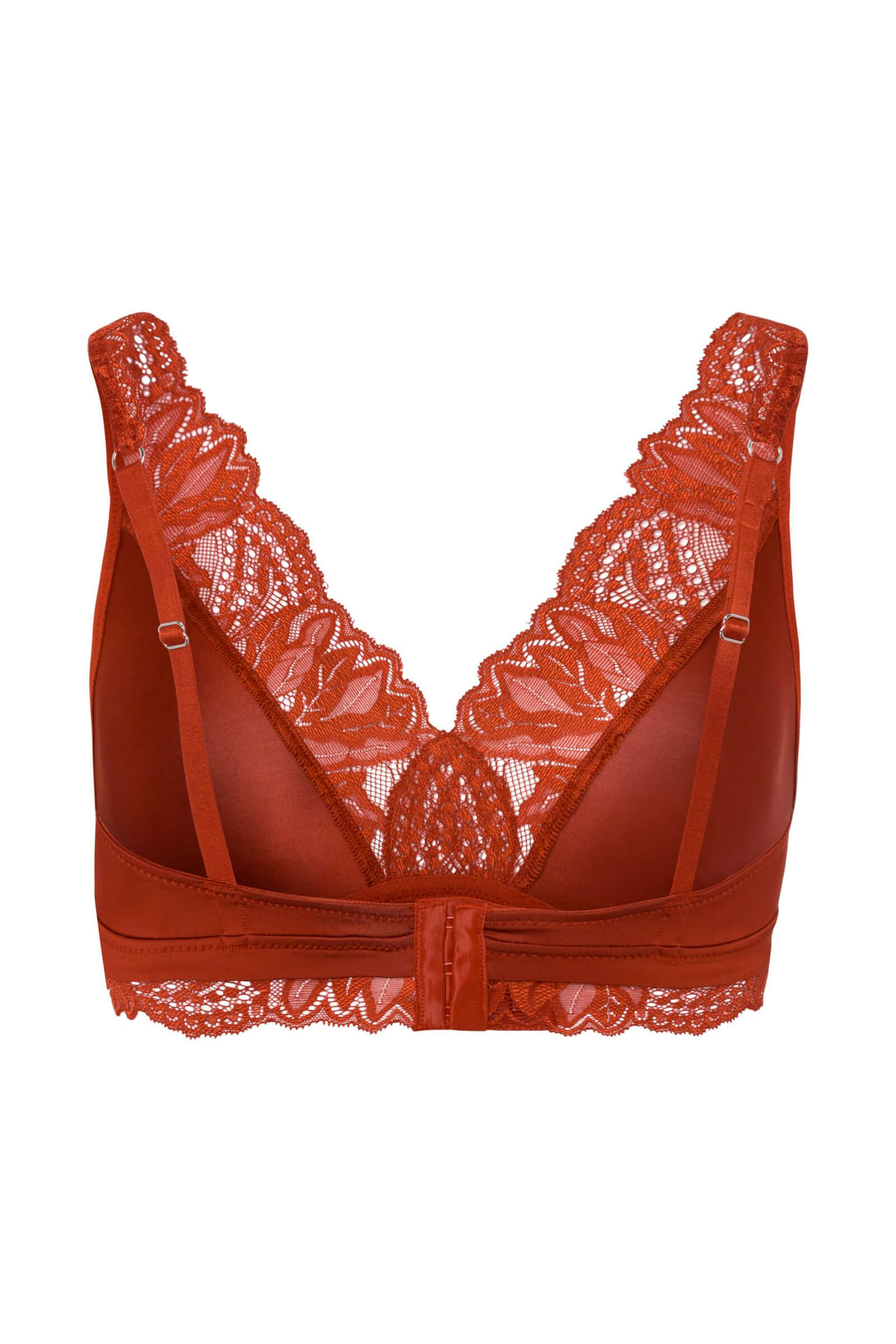 Бюстгальтер-топ с кружевной отделкой без косточек. Цвет Коричневый (071402)