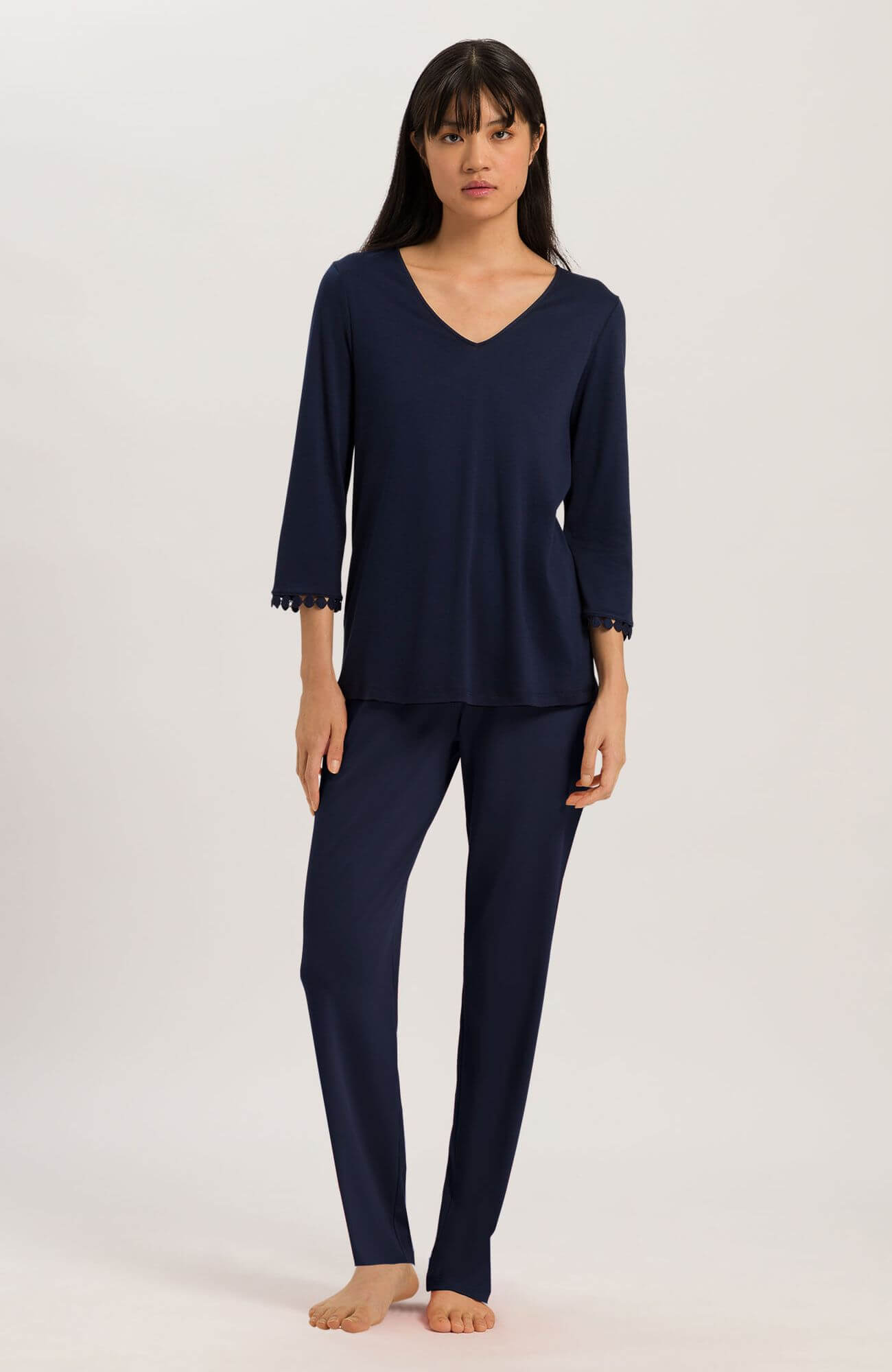 Пижама с брюками 3/4. Цвет Синий (071610)