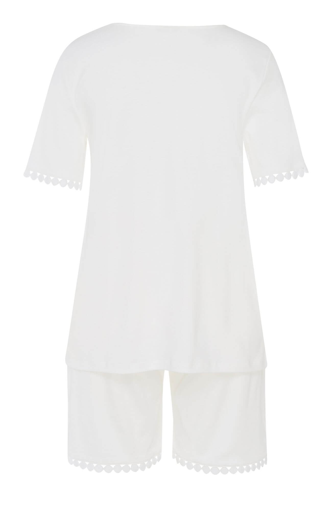 Пижама с коротким рукавом. Цвет Белый (070102)