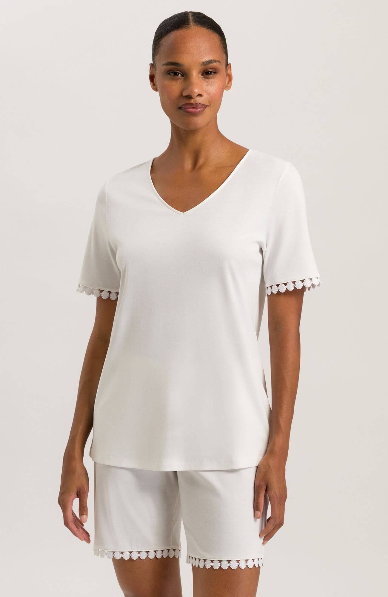 Пижама с коротким рукавом. Цвет Белый (070102)