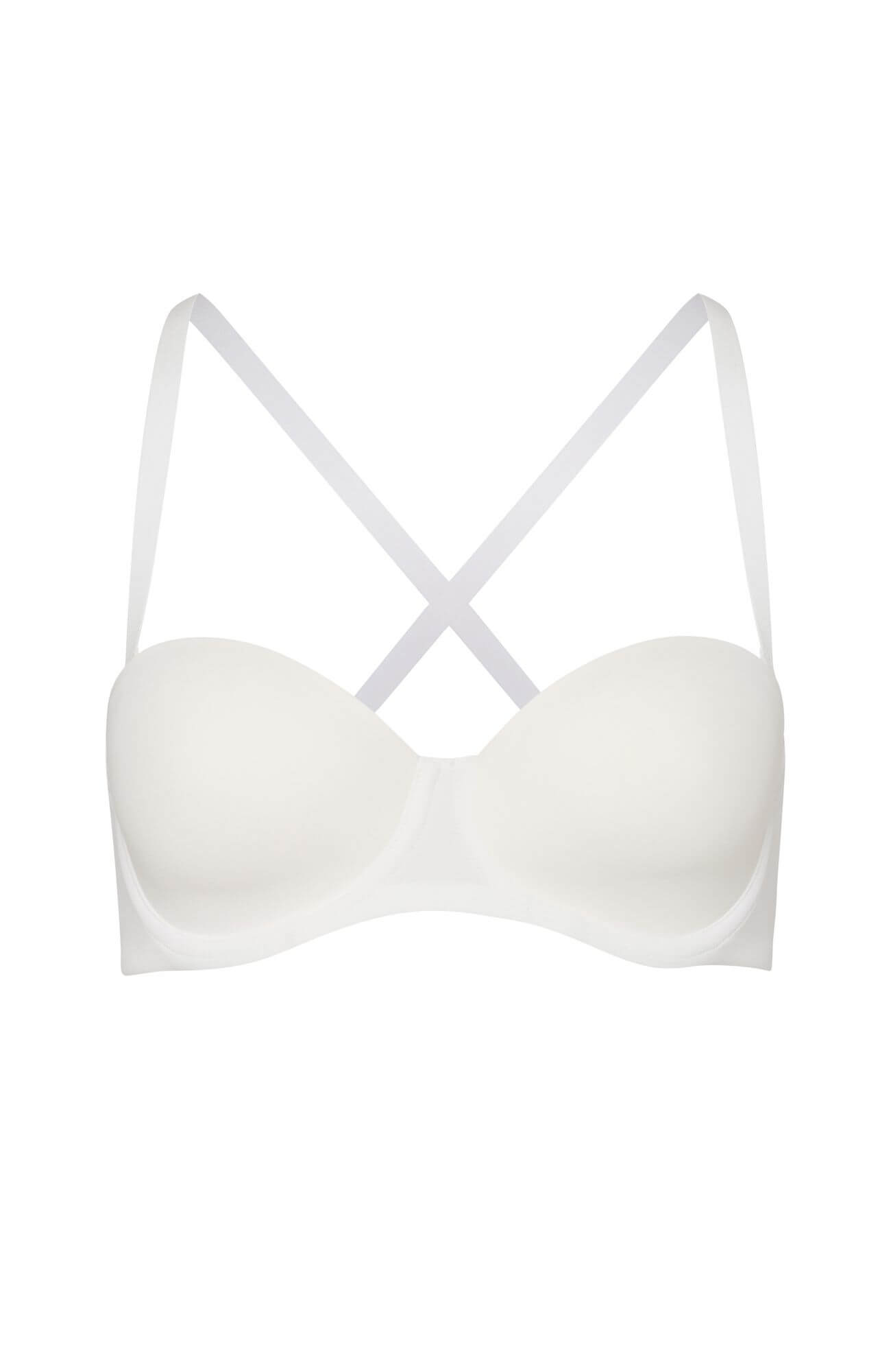 Бюстгальтер бандо с бретелями-трансформерами. Цвет Белый (070102)