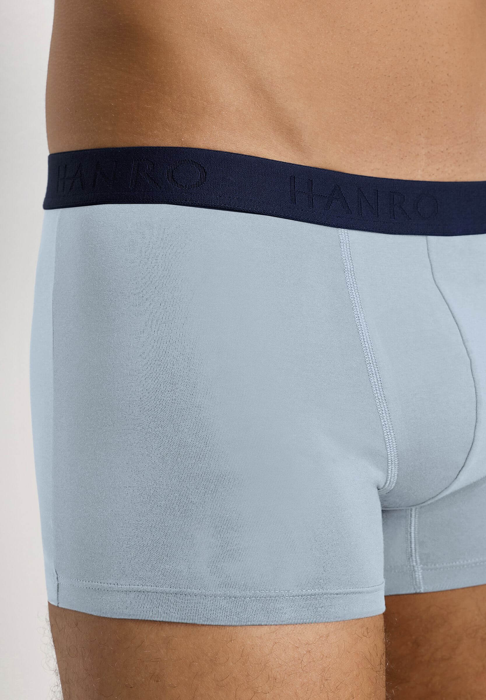 Комплект хлопковых боксеров-брифов. Цвет Синий (073116)