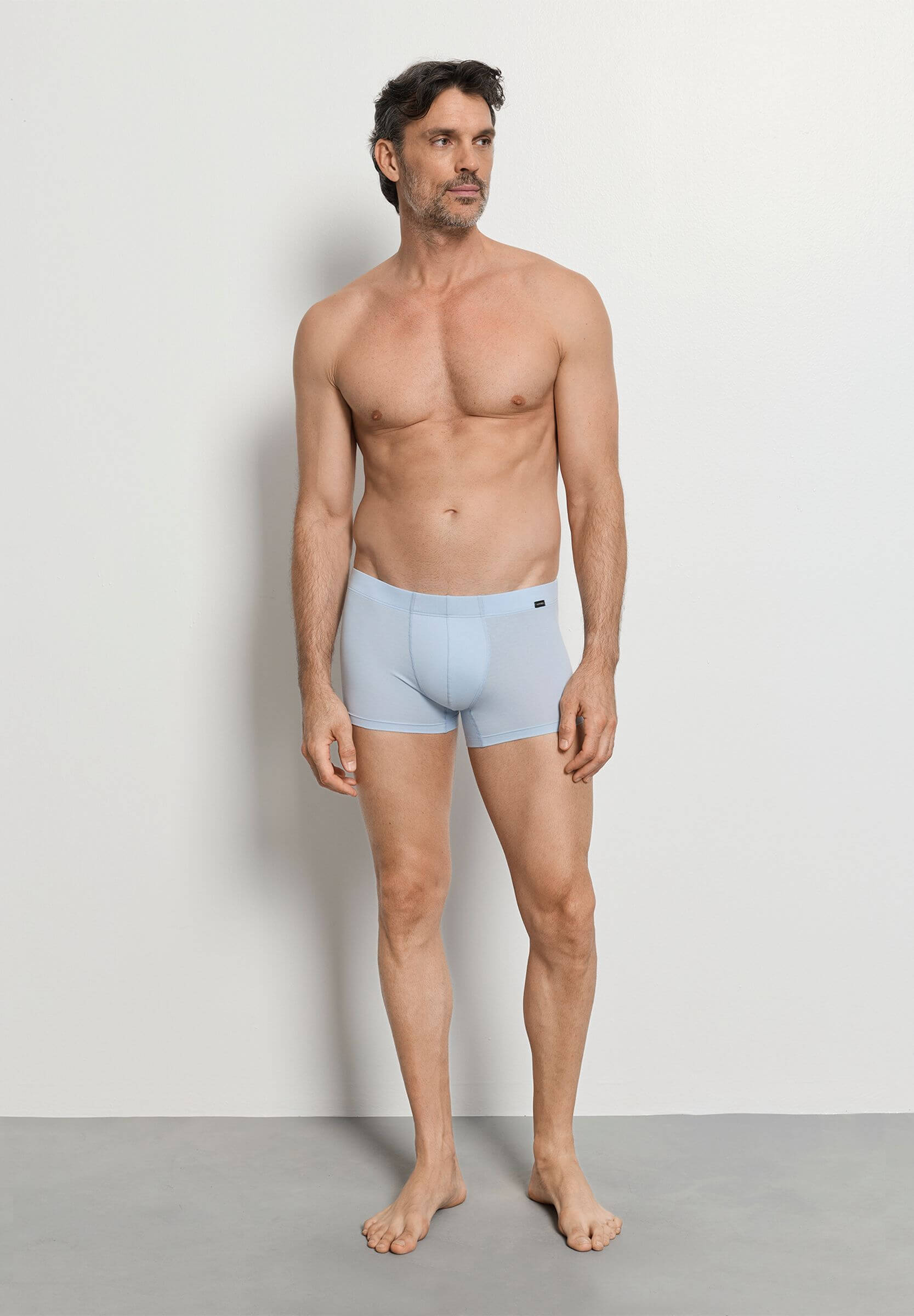 Комплект боксеров-брифов из мерсеризованного хлопка. Цвет Синий (073116)