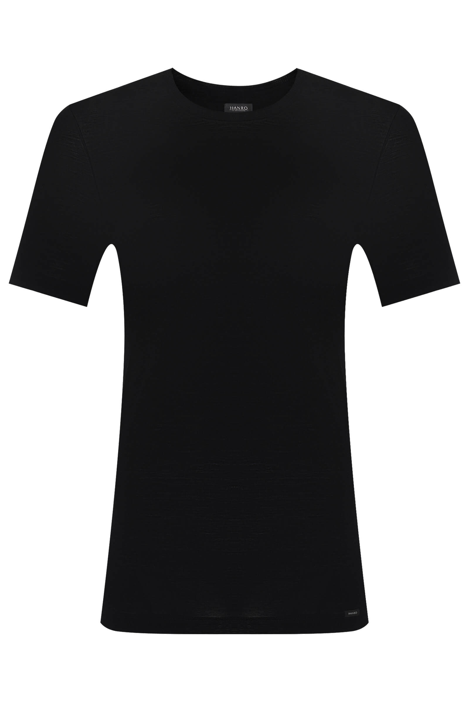 Термофутболка из тонкой шерсти и шелка. Цвет Черный (070019)