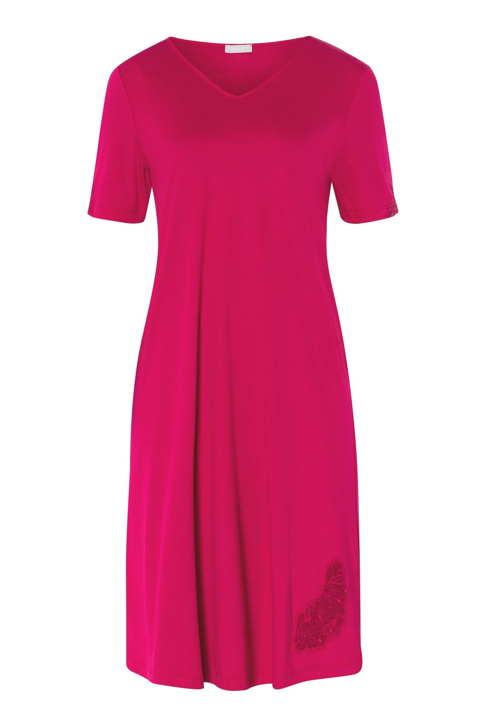 Ночная сорочка с коротким рукавом. Цвет Фуксия (072462)