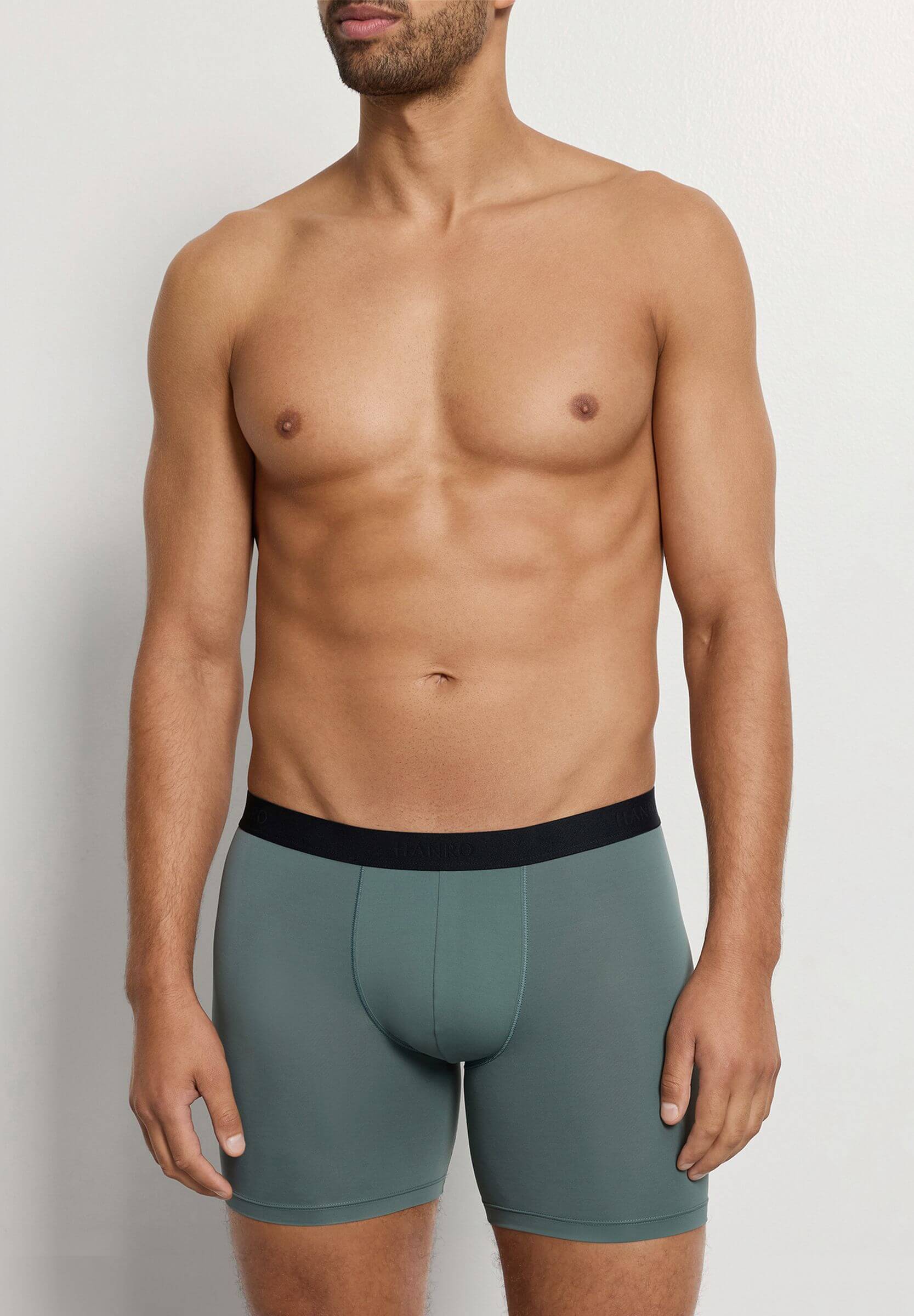 Трусы боксеры-брифы из быстросохнущей микрофибры. Цвет Зеленый (072739)