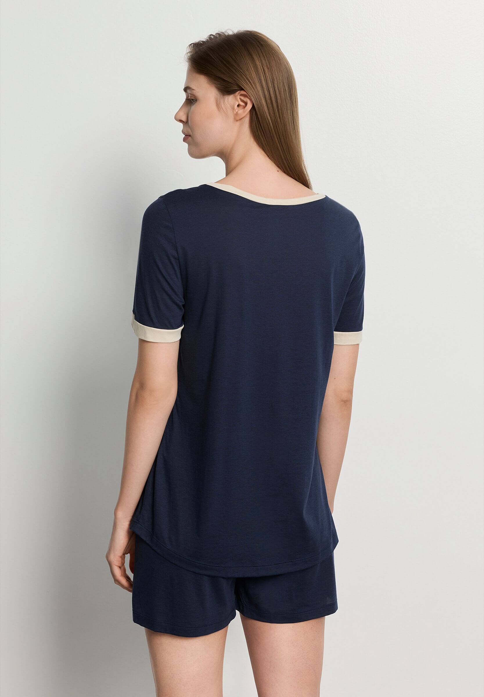 Пижама с коротким рукавом. Цвет Синий (071610)