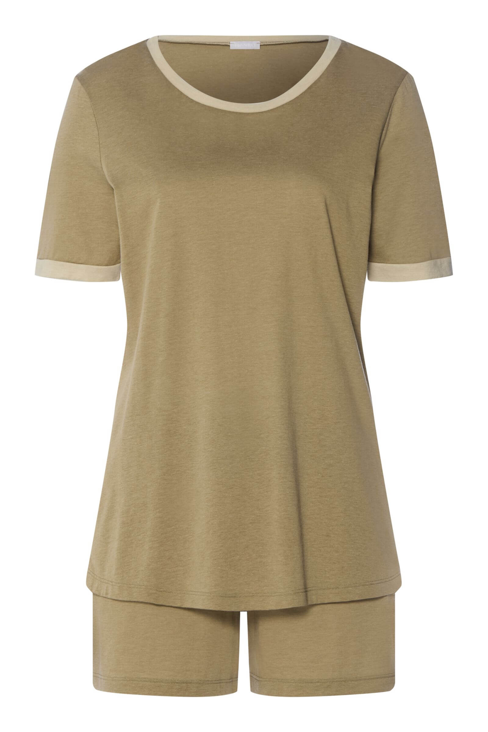 Пижама с коротким рукавом. Цвет Оливковый (072727)