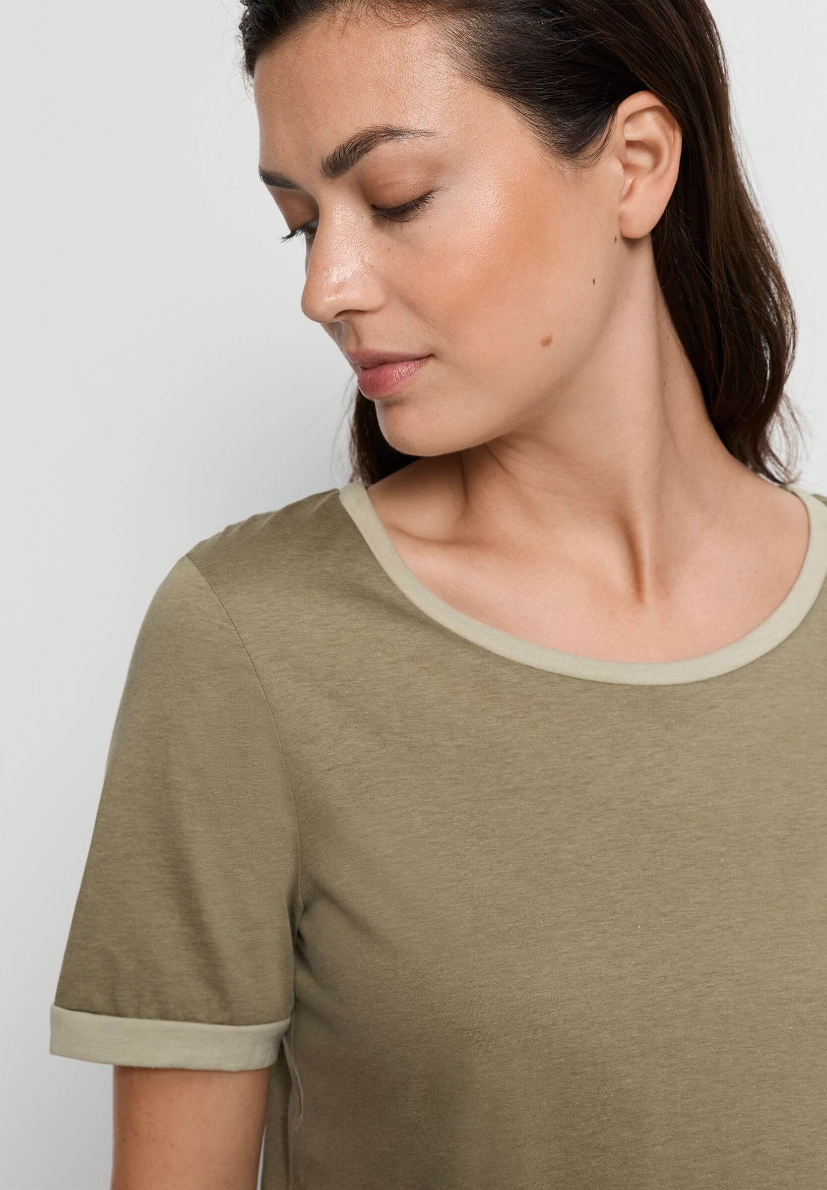 Пижама с коротким рукавом. Цвет Оливковый (072727)