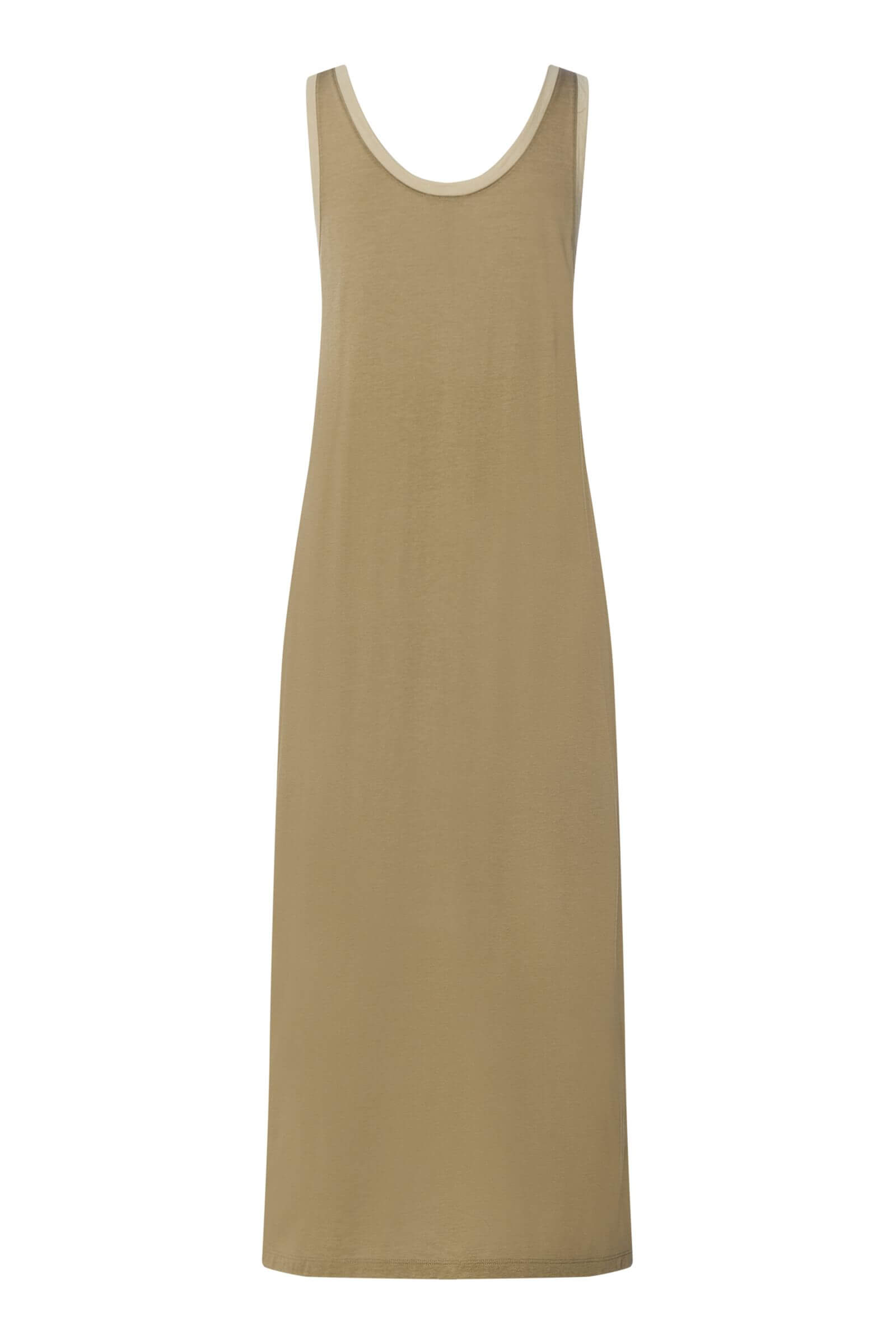 Ночная сорочка из модала и хлопка. Цвет Оливковый (072727)