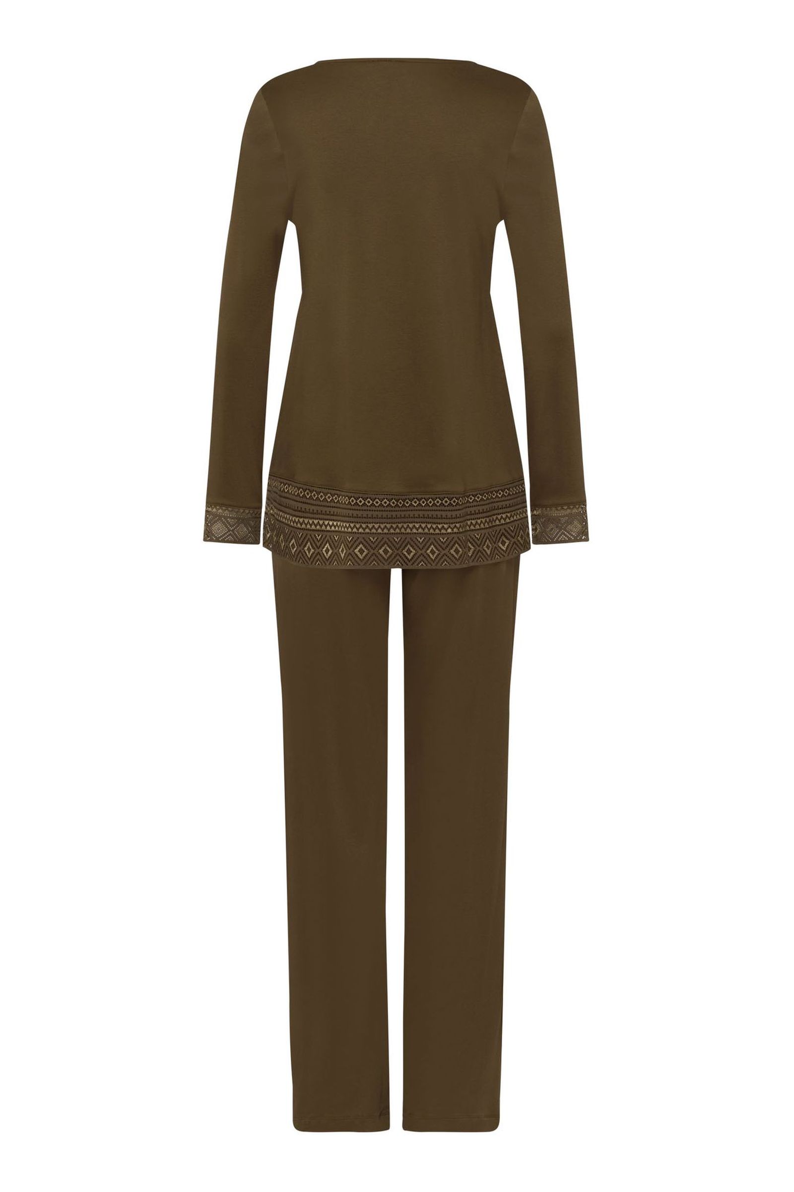 Пижама с длинным рукавом. Цвет Оливковый (071775)